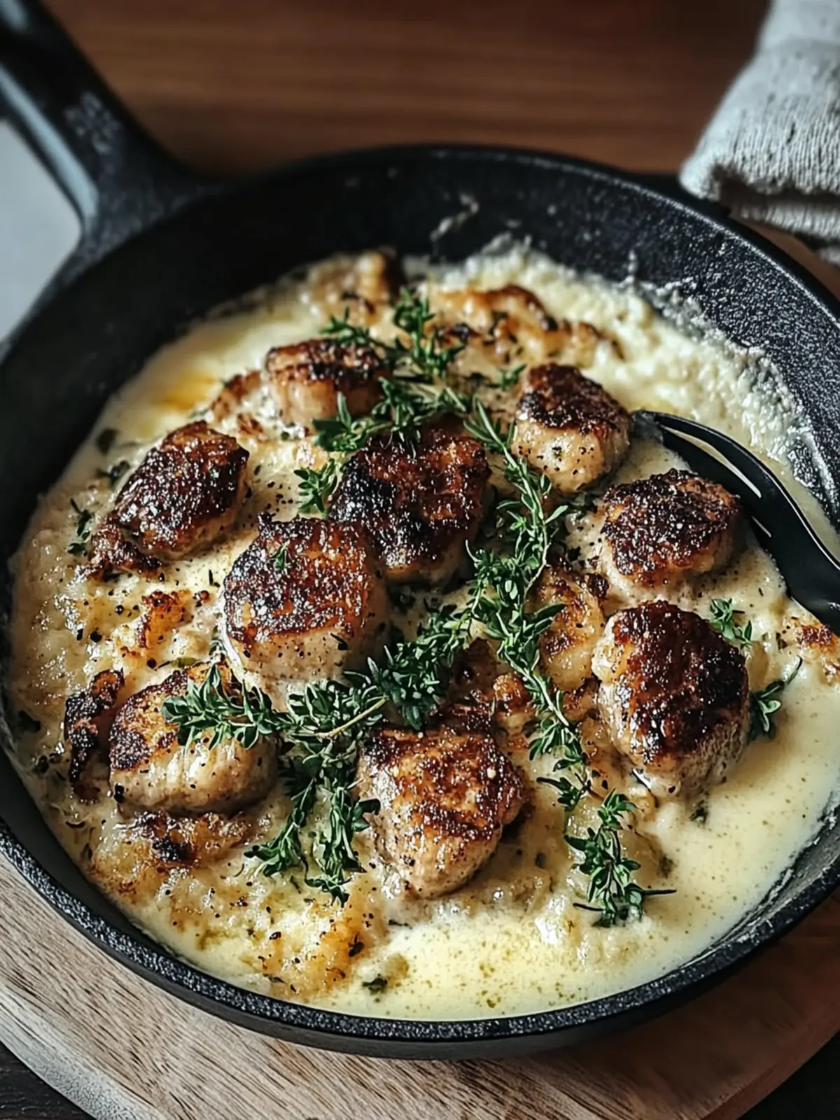 Ein-Pfannen-Cremiges Hähnchen mit Pilzen für Genießer-Abendessen 3 Ein-Pfannen-Cremige-Hühnchen mit Pilzen