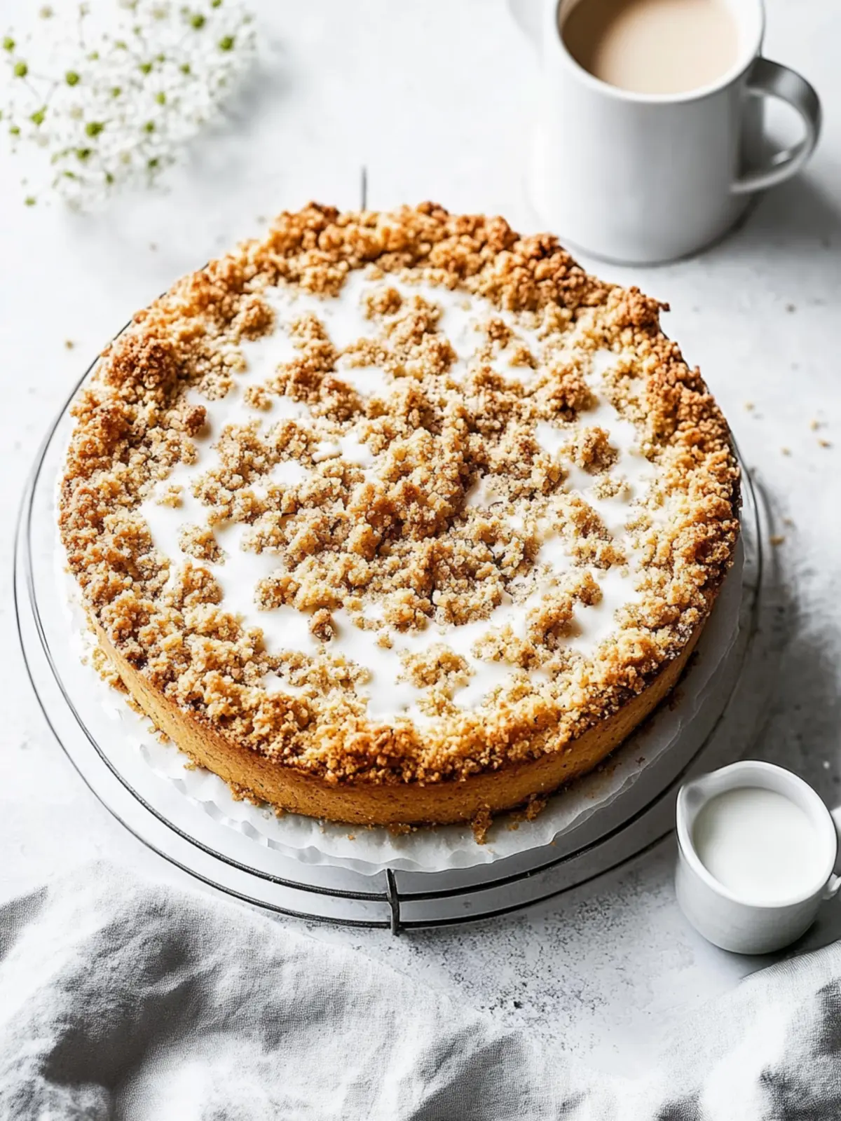 Glasierten Zimtstreusel-Kaffeekuchen für die Seele backen 4 Glasierten Zimtstreusel-Kaffeekuchen