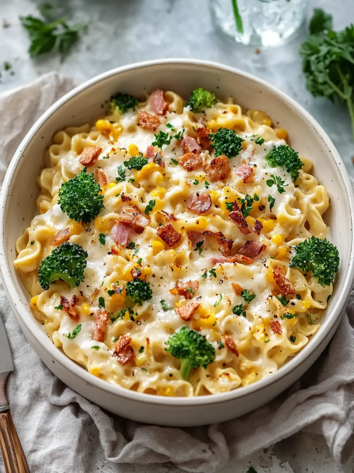 Cremiger Spätzle-Auflauf mit Schinken und Gemüse für echte Genießer 4 Cremiger Spätzle-Auflauf mit Schinken und Gemüse