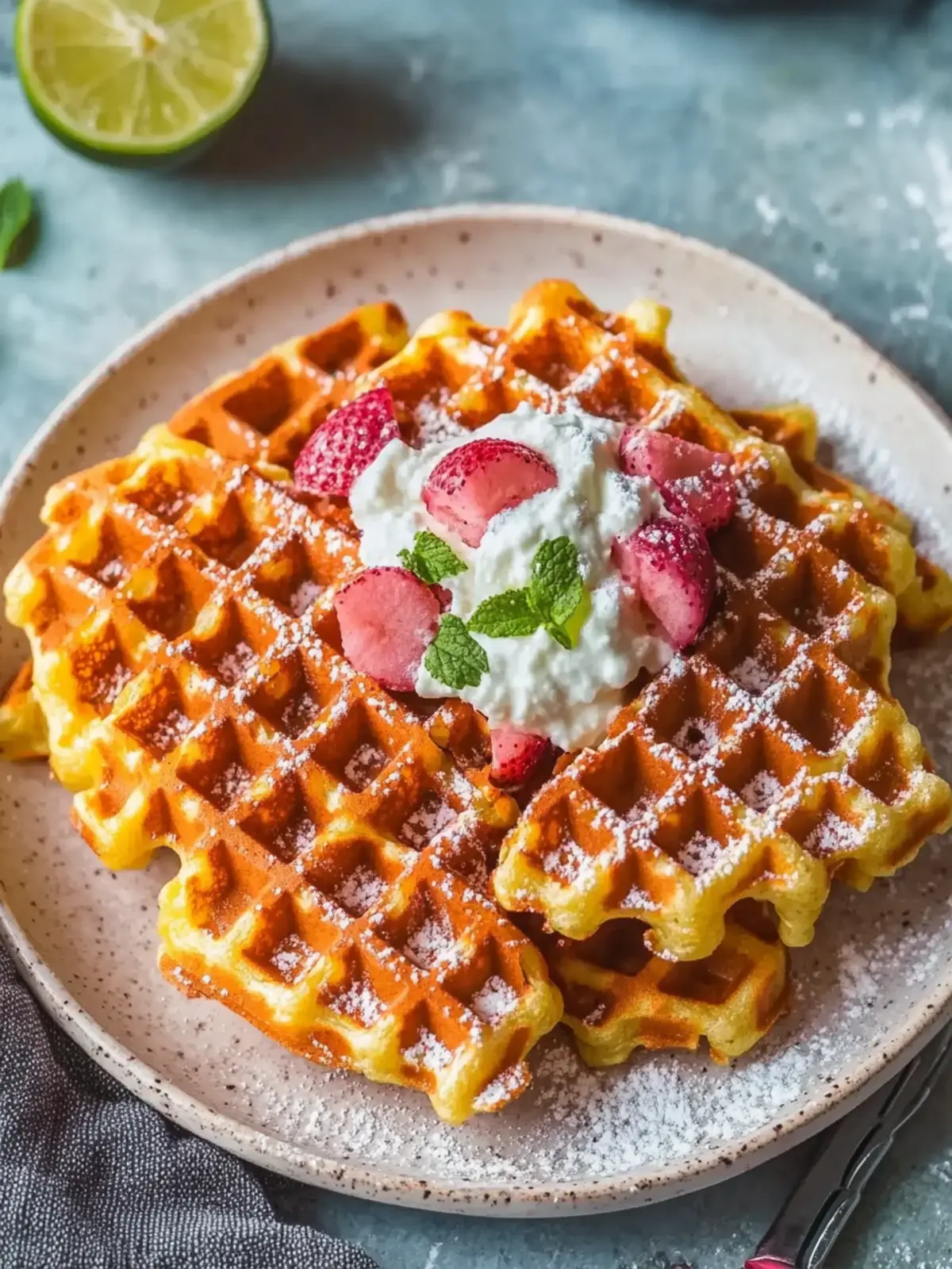 Herzhafter übrig gebliebener Kartoffelbrei Waffel für kreative Köpfe 3 Herzhafter übrig gebliebener Kartoffelbrei Waffel