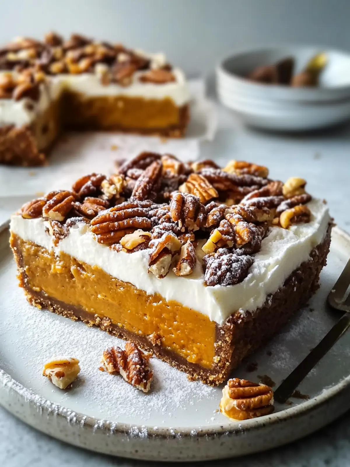 Kürbis-Pekan-Pie-Riegel: Der perfekte herbstliche Genuss 4 Kürbis-Pekan-Pie-Riegel