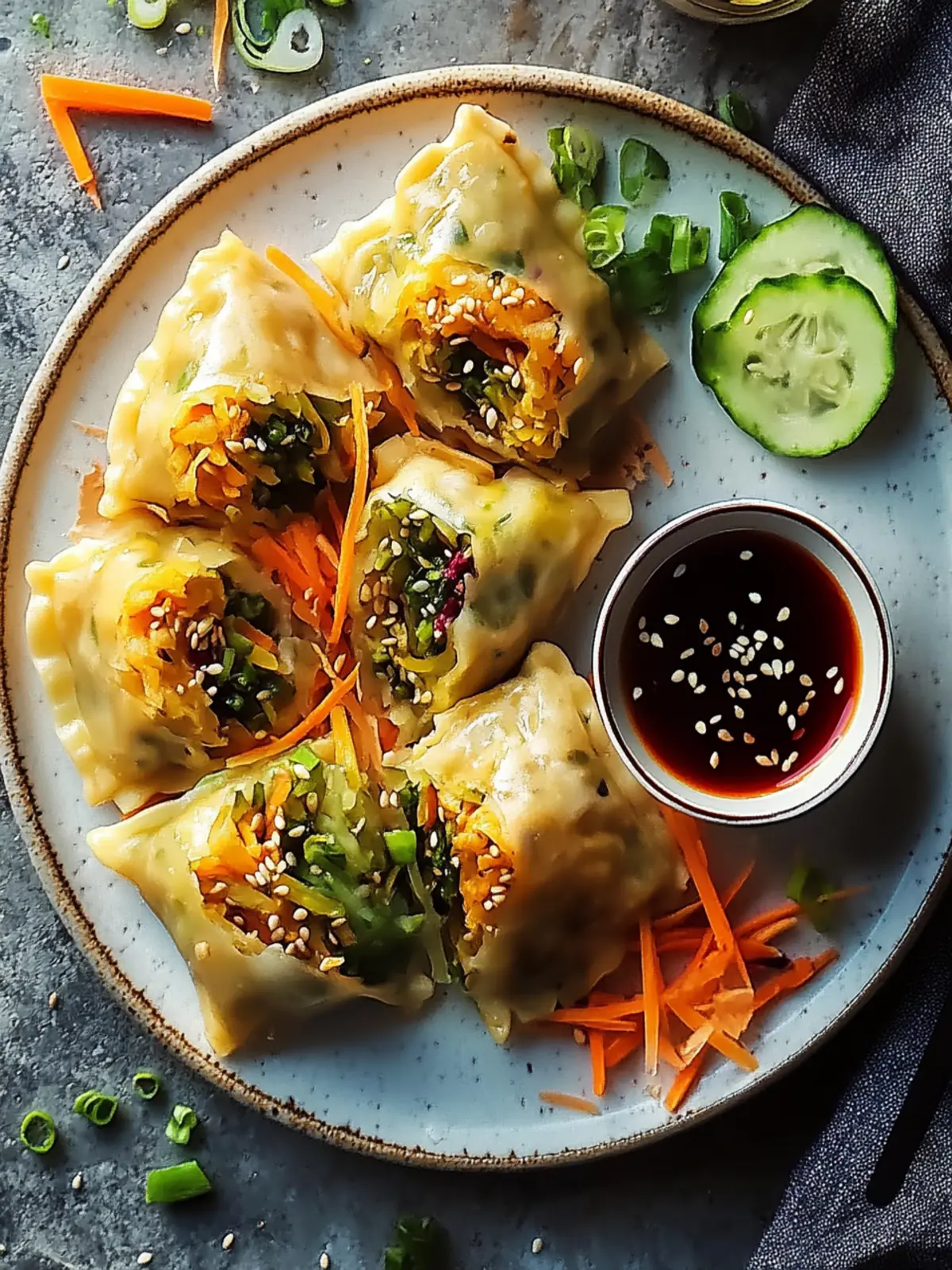 Knusprige Gemüsetaschen Vegan – Köstlich & Einfach Zuhause! 3 Crispy vegetable pockets vegan