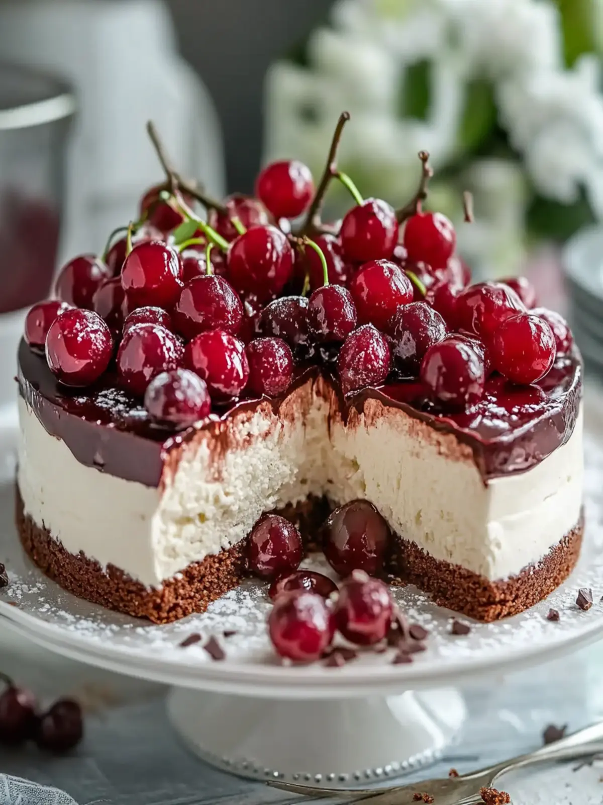 Schokoladen-Kirsch-Käsekuchen: Der ultimative Genuss für Feinschmecker 3 Schokoladen-Kirsch-Käsekuchen