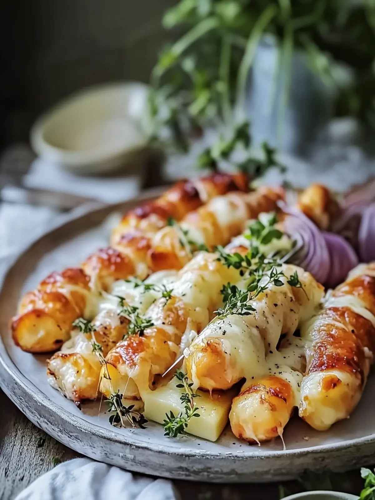 Schinken- und Käse-Sticks mit Truthahnspeck: Einfach lecker! 4 Schinken- und Käse-Sticks mit Truthahnspeck