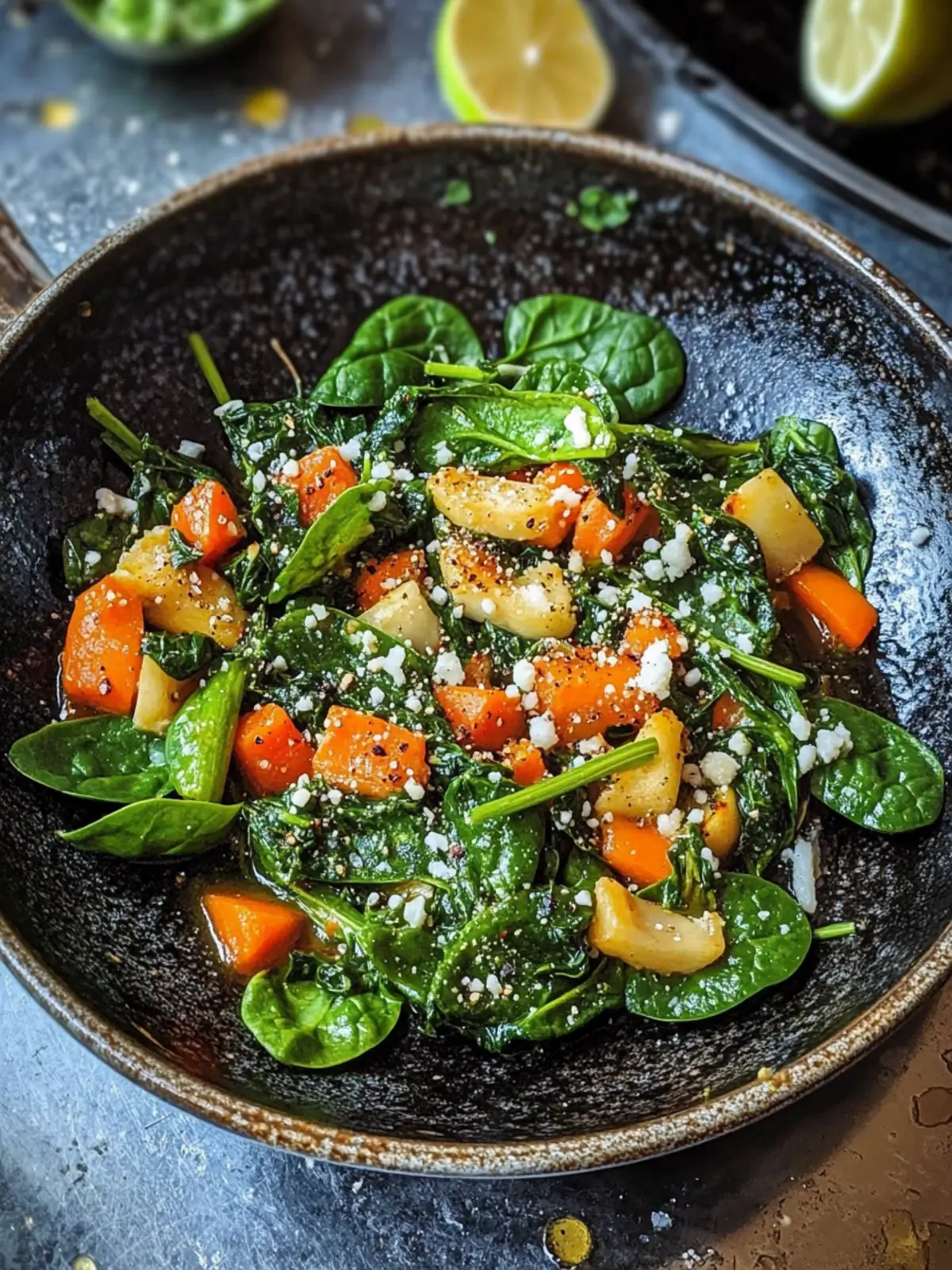 Vegetarisches Spinatpfanne – Gesund, schnell und lecker! 3 Vegetarisches Spinatpfanne