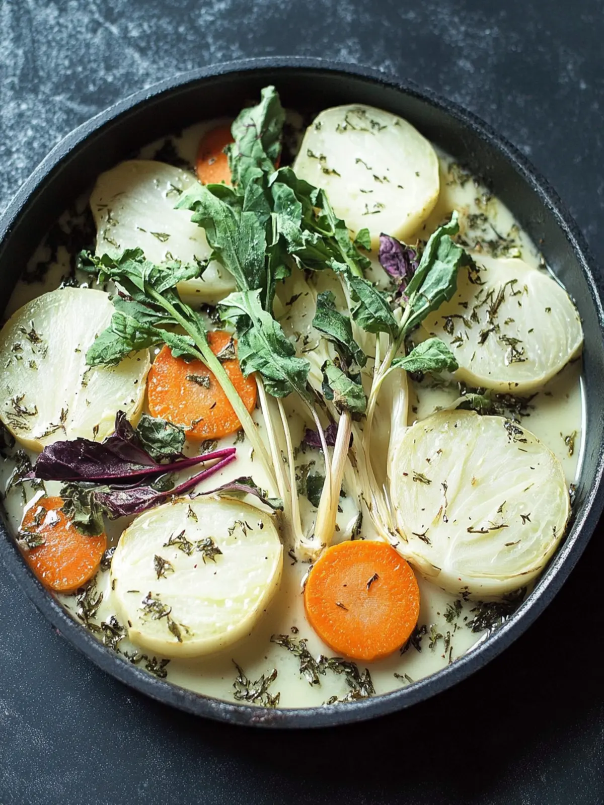 Cremige Kohlrabi Karotten geröstetes Gemüse für die Seele 3 Cremige Kohlrabi Karotten geröstetes Gemüse