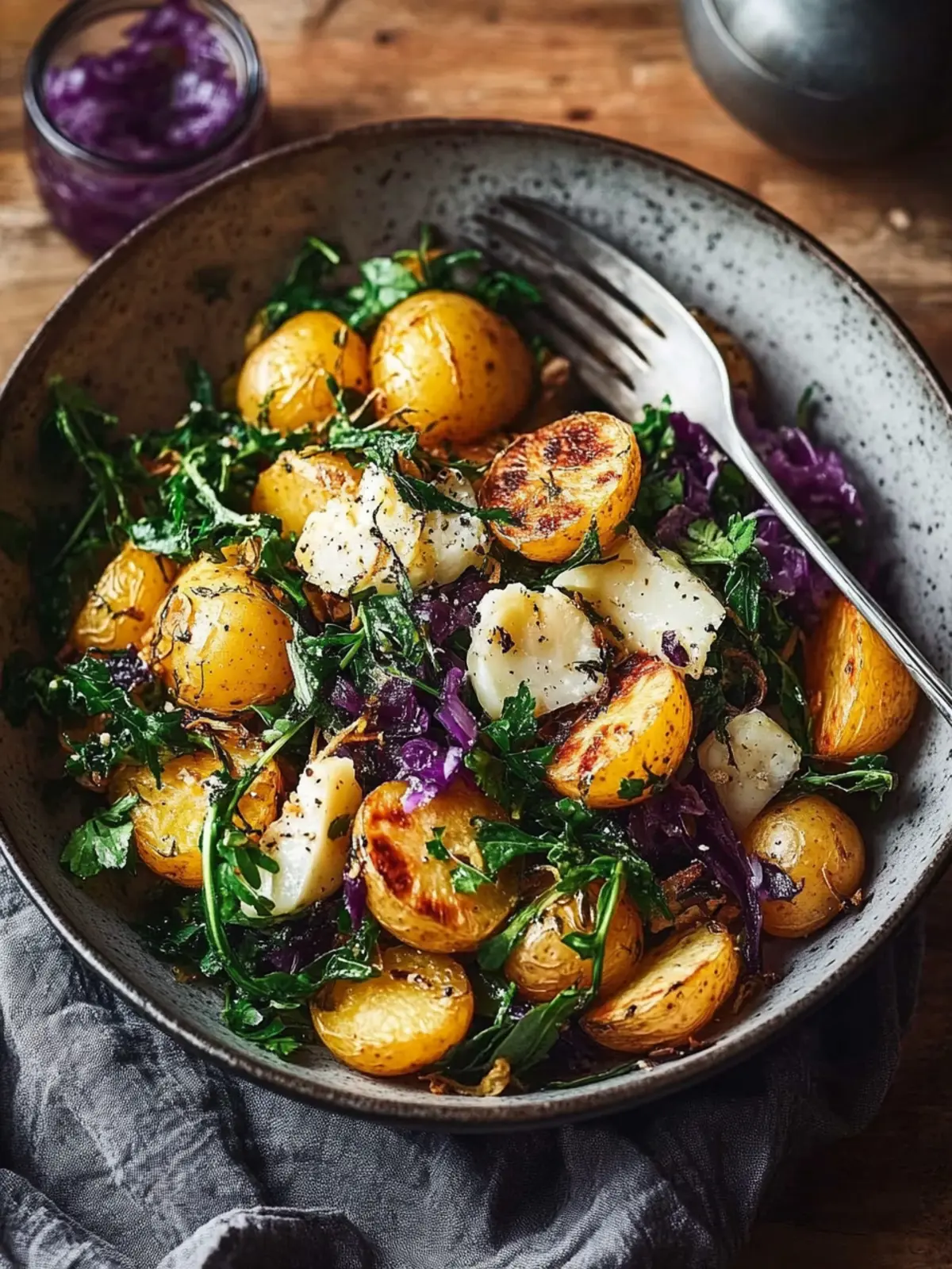 Krosse Kartoffel- und Kohlpfanne: Ein Genuss für Vegetarier 4 Krosse Kartoffel- und Kohlpfanne