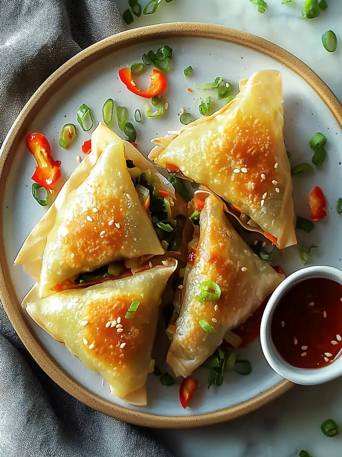 Knusprige Gemüsetaschen Vegan – Köstlich & Einfach Zuhause! 2 Crispy vegetable pockets vegan