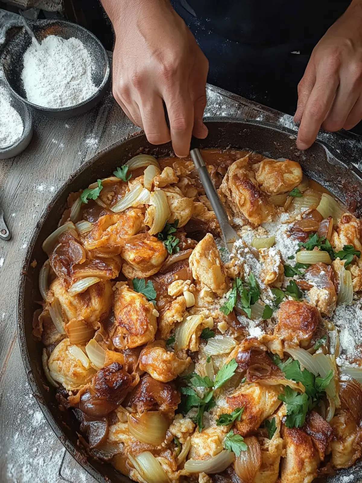 Ein-Pfanne-Hühnchen und Kohl: Schnelles, gesundes Familienessen 3 Ein-Pfanne-Hühnchen und Kohl