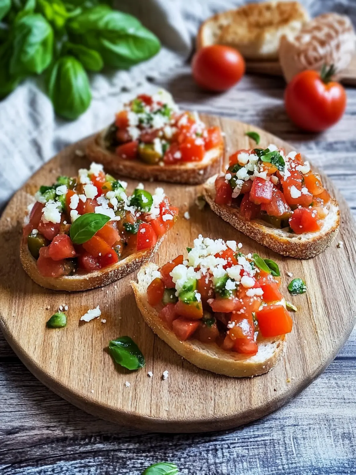 Bruschetta mit Tomaten und Knoblauchöl: Frischer Genuss für jeden Anlass 5 Bruschetta mit Tomaten und Knoblauchöl