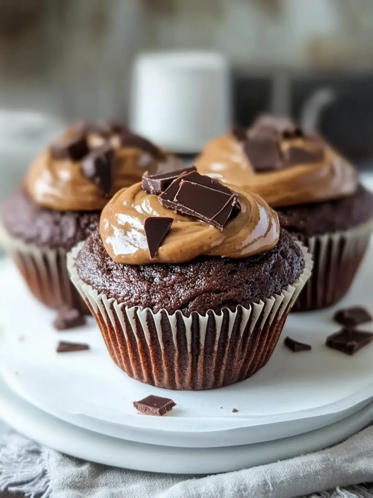 Erdnussbutter Schokoladenmuffins