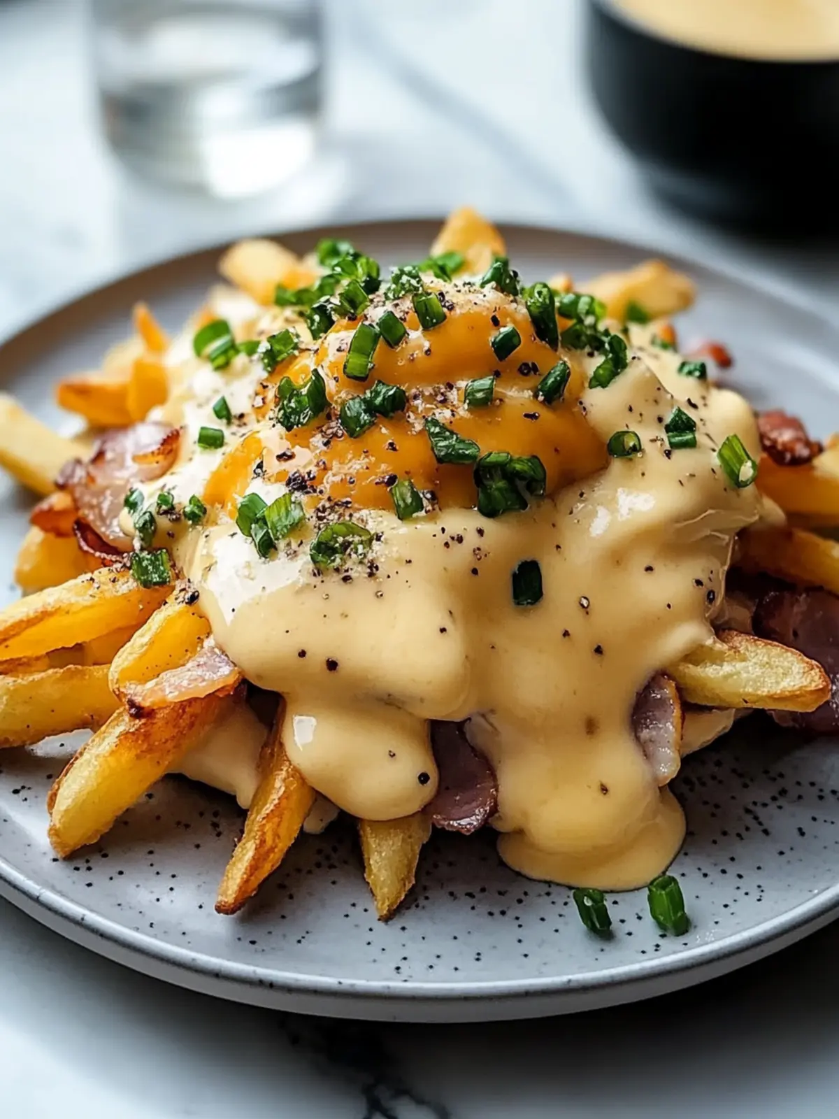 Frühstücks-Poutine mit cremiger Hollandaise-Sauce selbstgemacht 2 Frühstücks-Poutine mit cremiger Hollandaise-Sauce