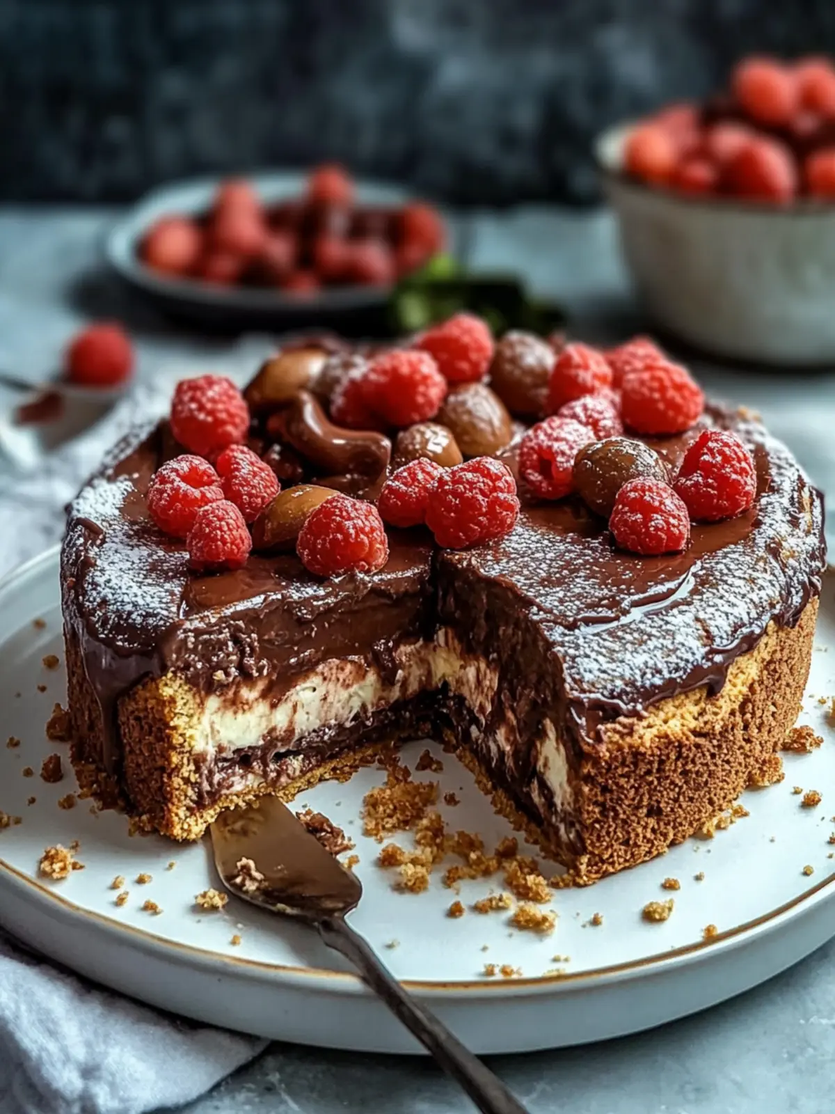 Himmlischer Nutella Käsekuchen: Einfach unwiderstehlich lecker 5 Nutella Käsekuchen