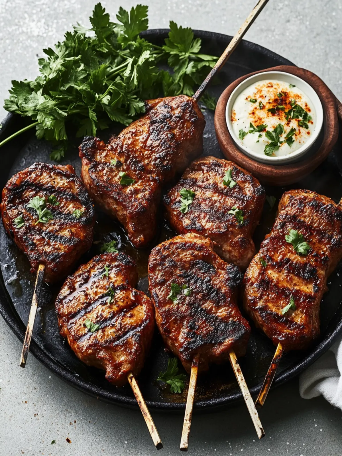 Saftige gegrillte Lammkoteletts mit aromatischer Marinade 5 Gegrillte Lammkoteletts