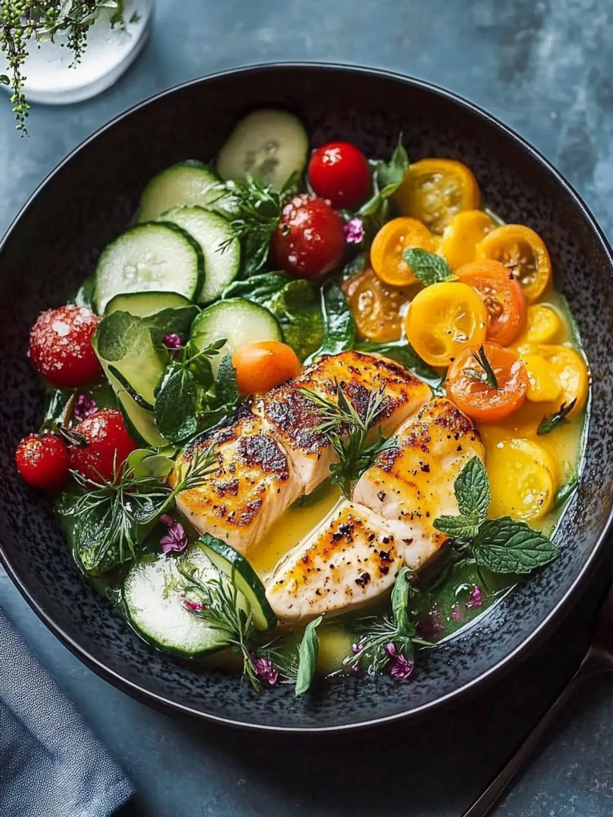 Bunte geröstete Gemüse treffen auf cremige Sauce – Gesund genießen 4 Bunte geröstete Gemüse treffen auf cremige Sauce