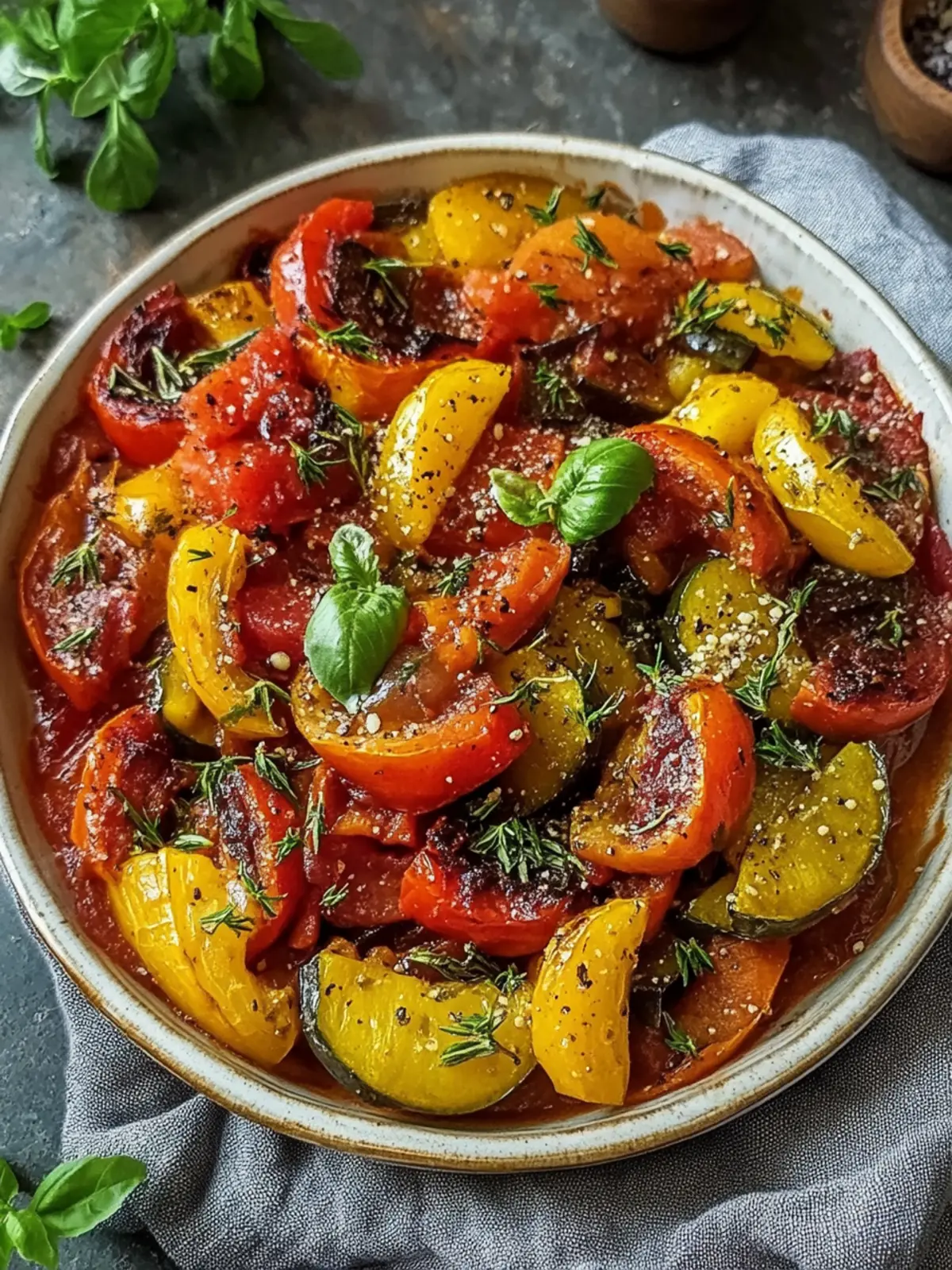 Herzhafter Ratatouille-Gemüseeintopf: Veganer Genuss für kalte Abende 2 Herzhafter Ratatouille-Gemüseeintopf