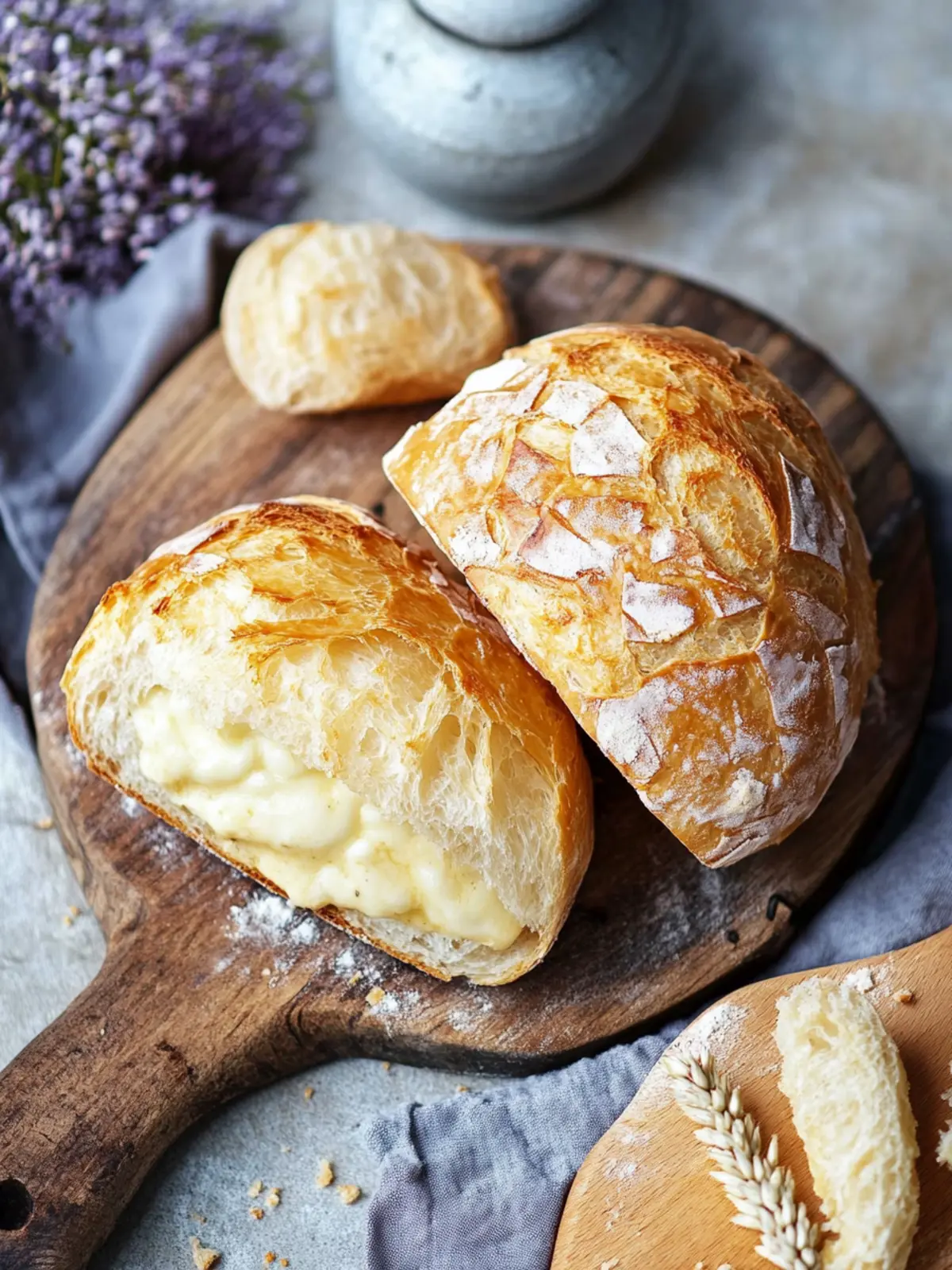 Käsebrötchen wie aus der Bäckerei – Fluffig und Lecker! 2 Käsebrötchen wie aus der Bäckerei