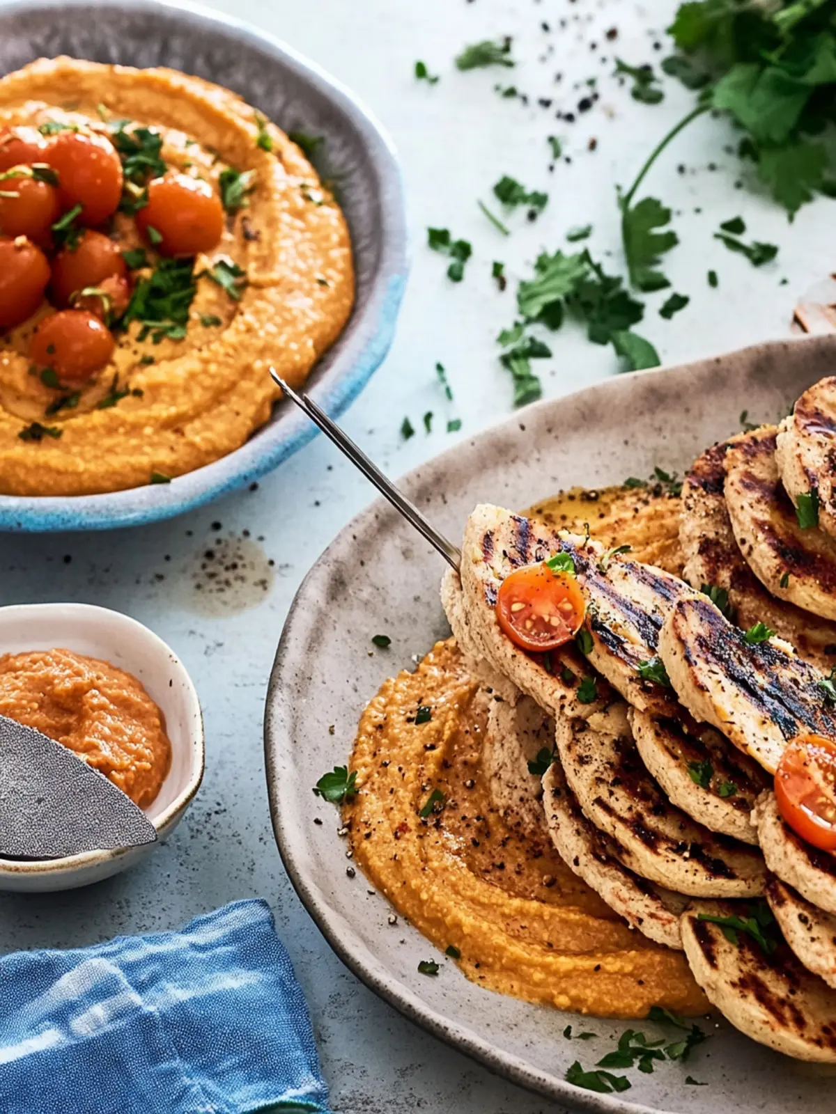 Kartoffel Shawarma mit Tomaten-Hummus: Ein Grilltraum erleben 3 Kartoffel Shawarma mit Tomaten-Hummus