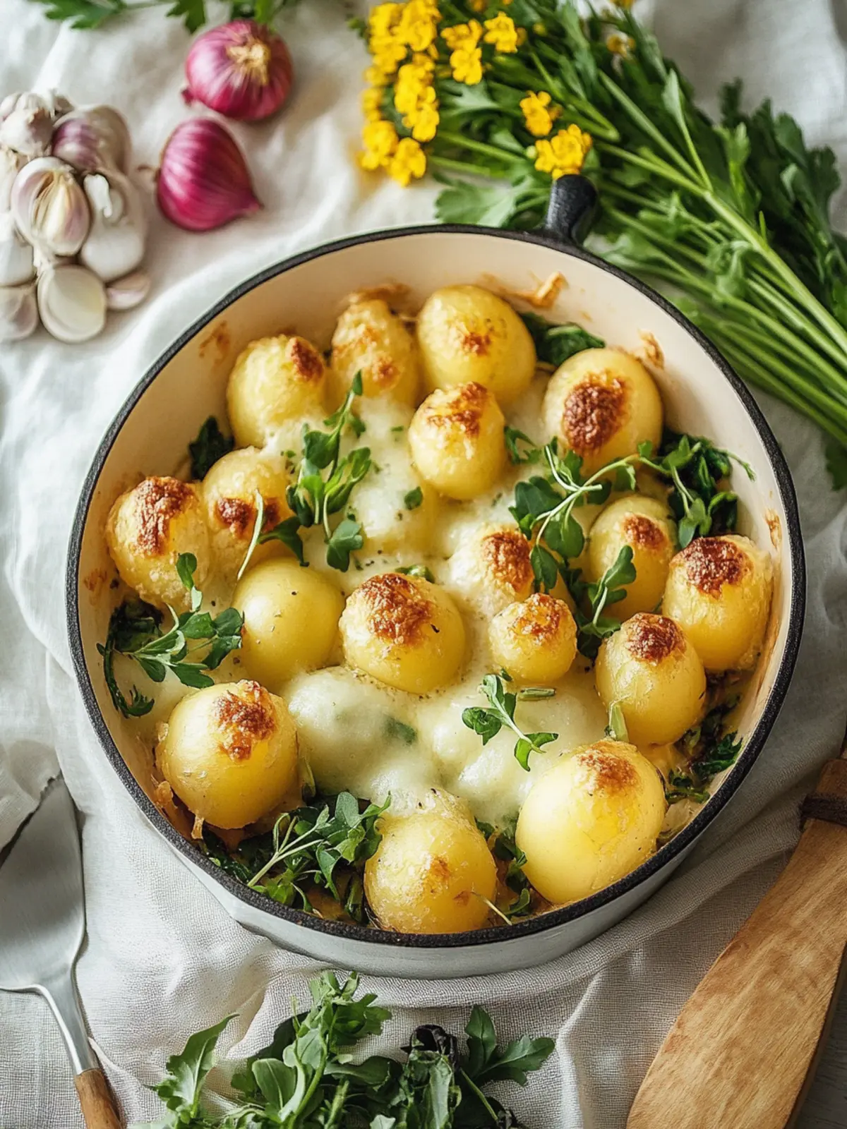 Kartoffel- und Blumenkohlauflauf Emilia-Stil für Herzwärme 4 Kartoffel- und Blumenkohlauflauf Emilia-Stil Kartoffelauflauf