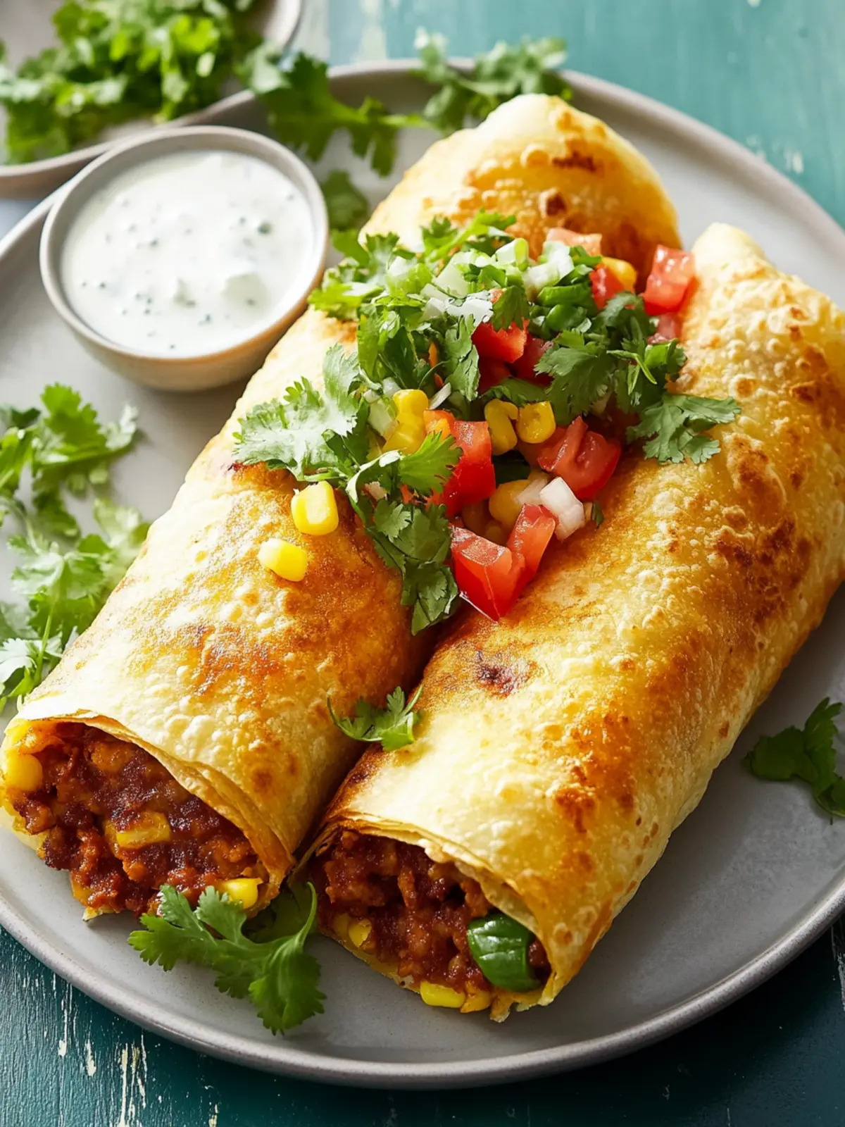 Knusprige Frühstücks-Chimichangas für den perfekten Morgen 2 Knusprige Frühstücks-Chimichangas