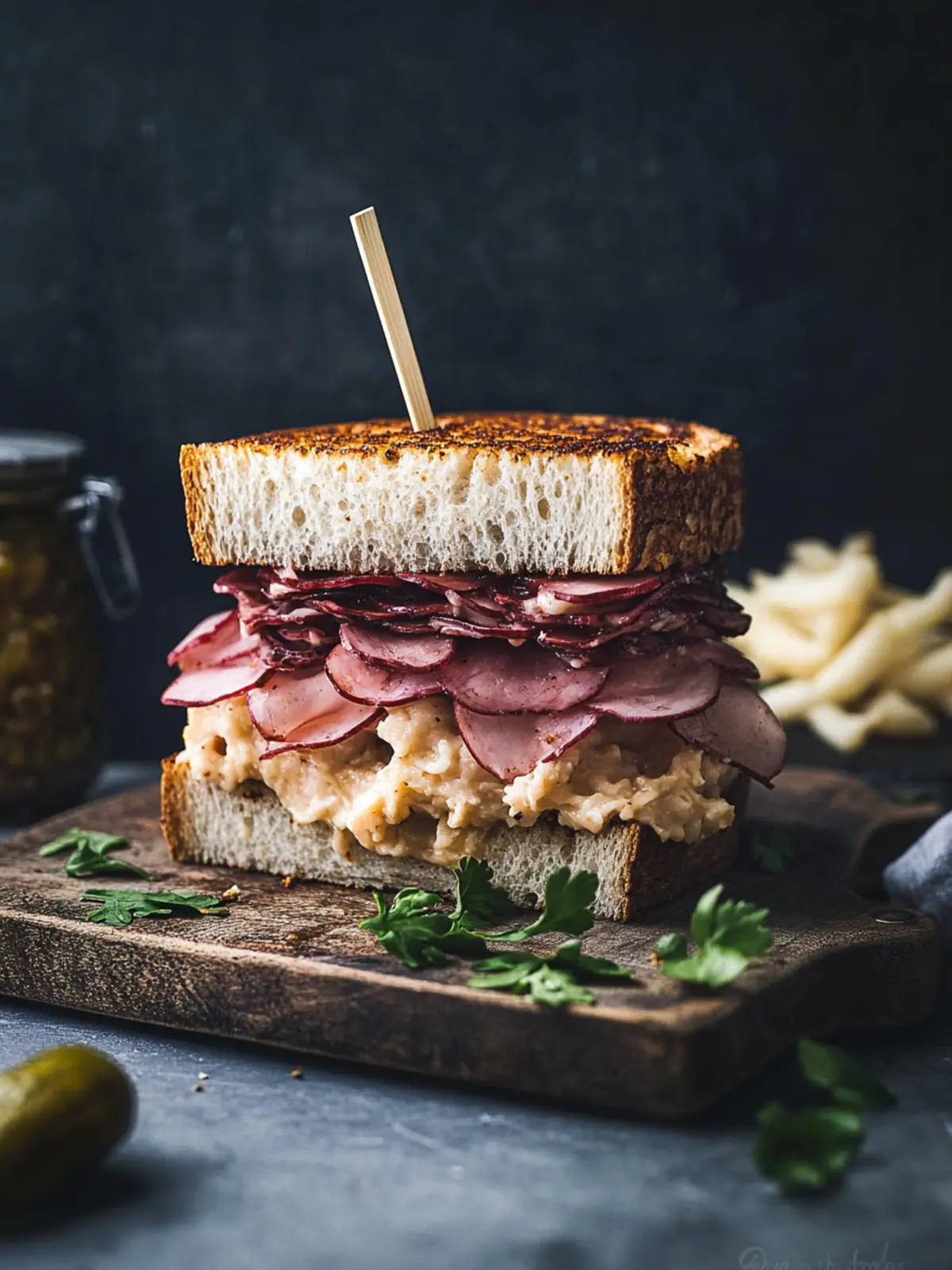 Klassisches Reuben-Sandwich: Schneller Genuss für zuhause 5 Reuben-Sandwich