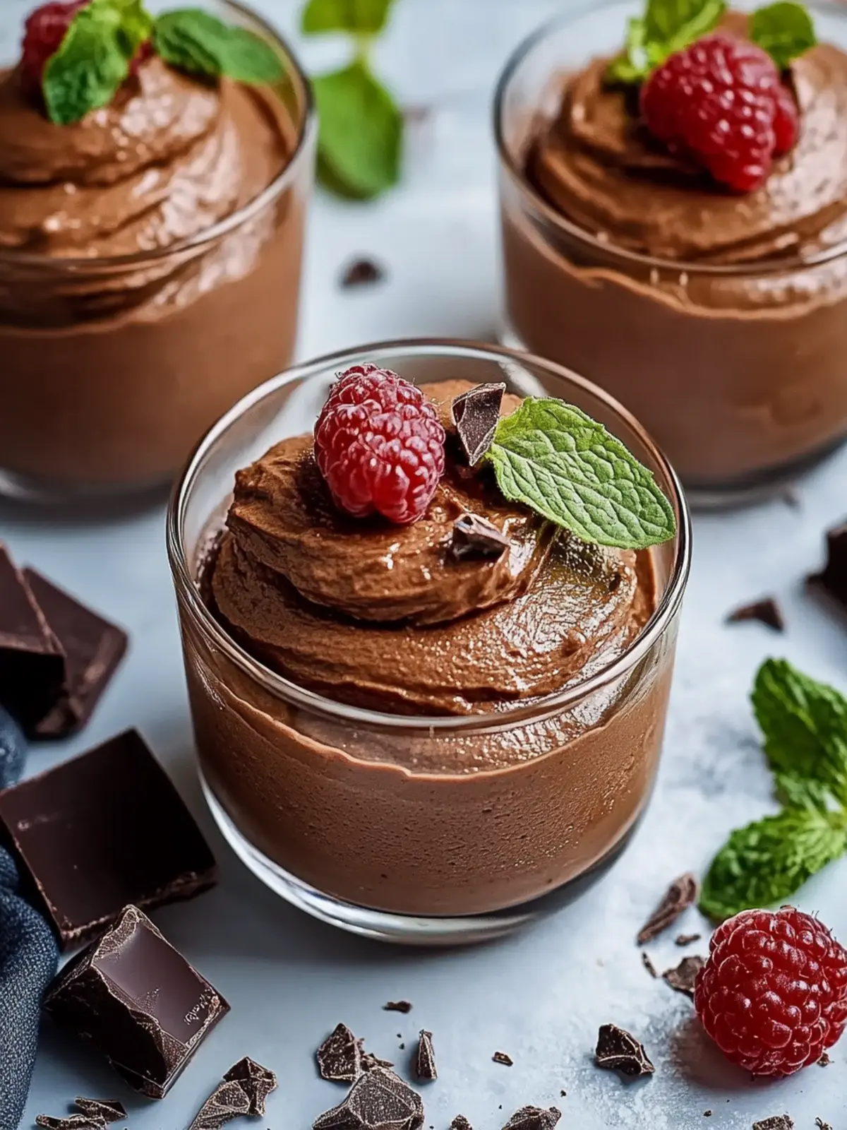 Zwei-Zutaten vegane Schokoladenmousse für schnelle Genussmomente 3 Zwei-Zutaten vegane Schokoladenmousse