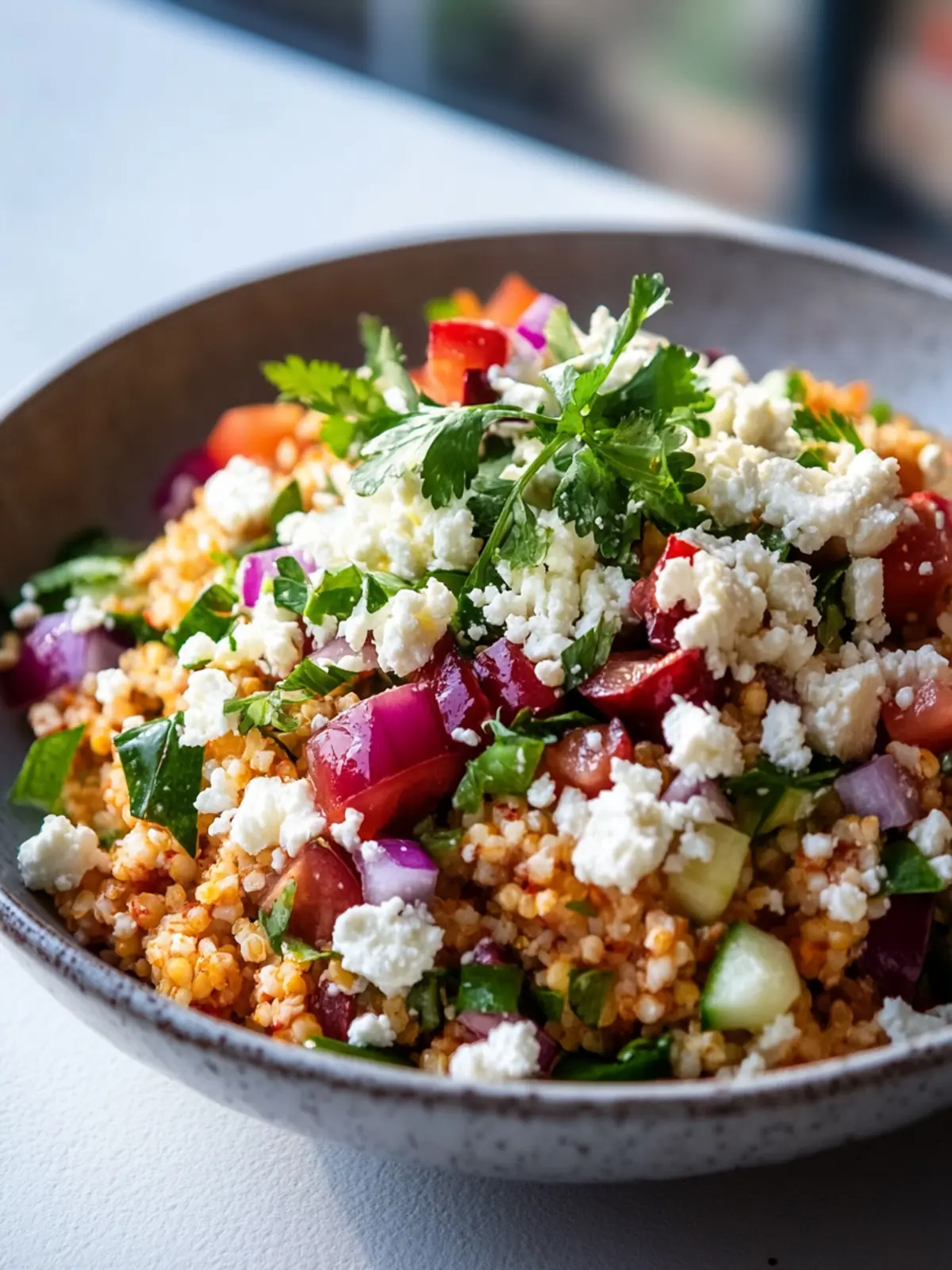 Orientalischer Rote Linsensalat mit Feta – Gesund und Lecker! 2 Orientalischer Rote Linsensalat mit Feta