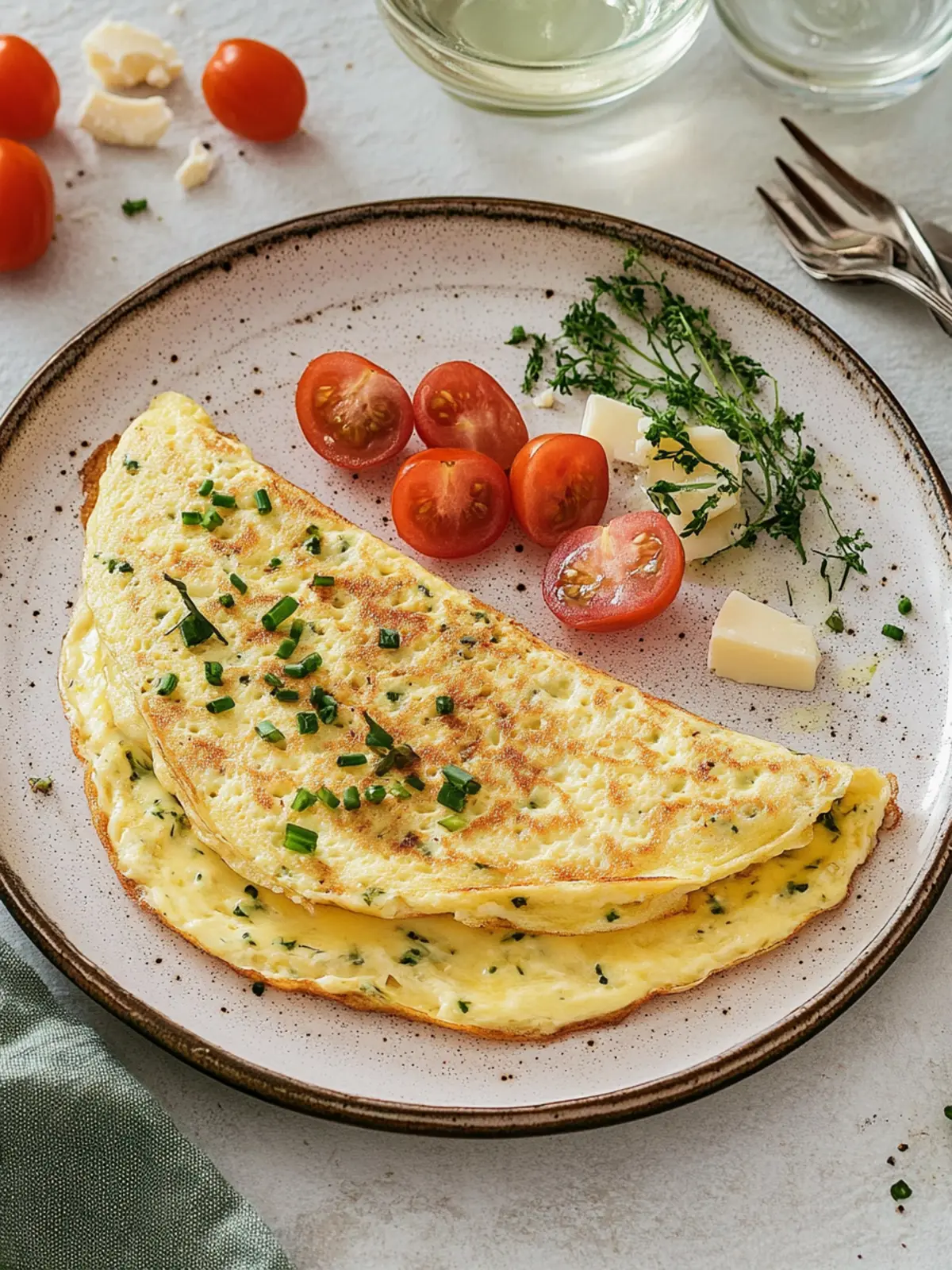 Schnelle Omelette mit Käse – Perfektes Frühstück für jeden Tag 2 Omelette mit Käse