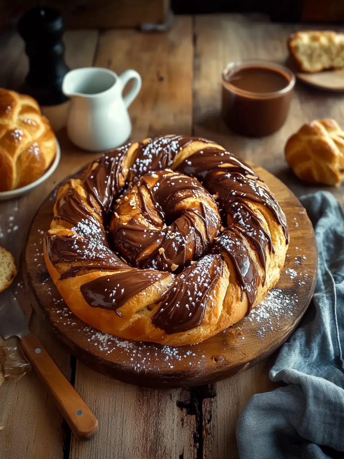 Himmlische Nutella Zimtschnecken für ein süßes Frühstück 4 Nutella Zimtschnecken