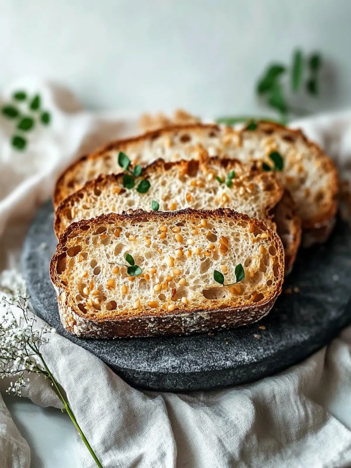 Mache Keto Knoblauchbrot