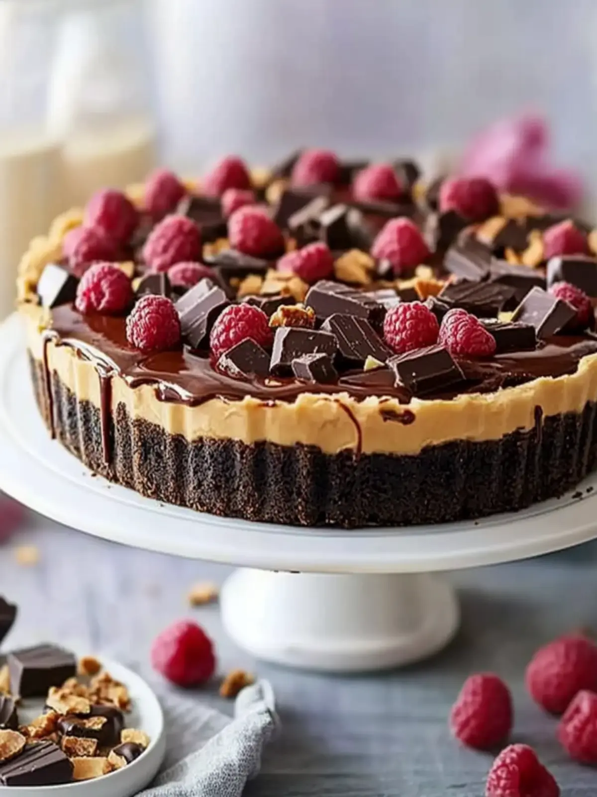 Erdnussbutter Schokoladen Käsekuchen im Handumdrehen genießen 3 Erdnussbutter Schokoladen Käsekuchen