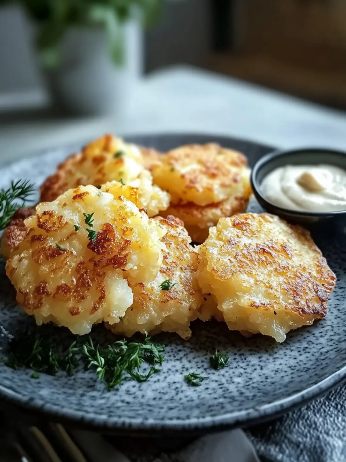 Kartoffelpuffer ohne Öl aus der Heißluftfritteuse für Genuss ohne Reue 4 Kartoffelpuffer ohne Öl aus der Heißluftfritteuse