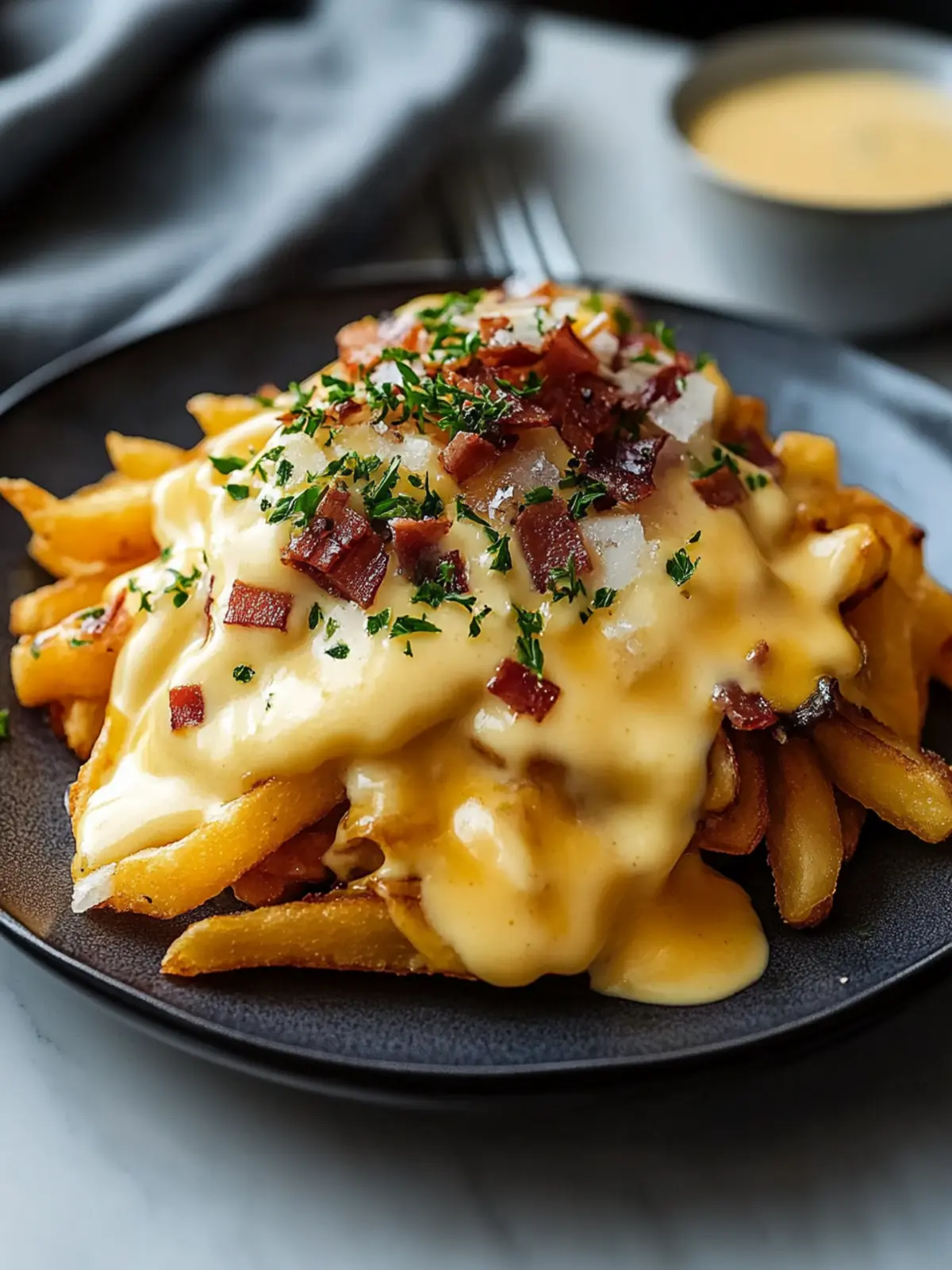 Frühstücks-Poutine mit cremiger Hollandaise-Sauce selbstgemacht 4 Frühstücks-Poutine mit cremiger Hollandaise-Sauce