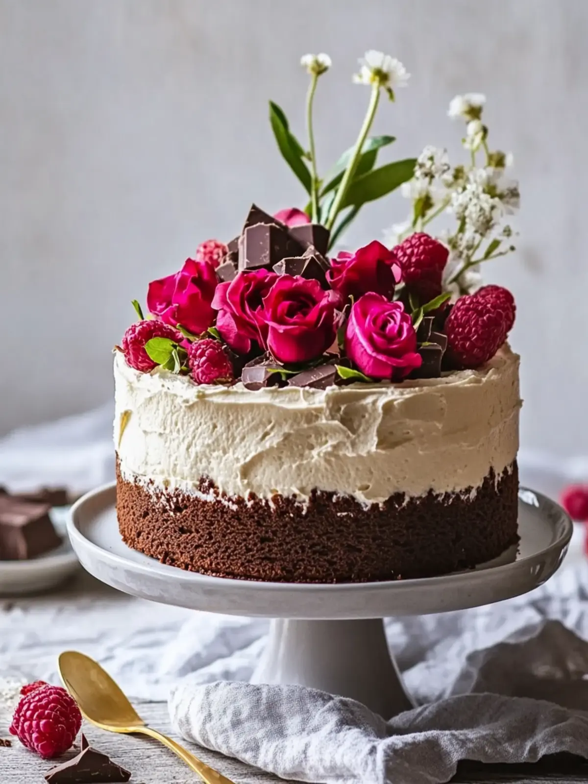 Zweistöckiger Schokoladenkuchen für unvergessliche Feiern 3 Zweistöckiger Schokoladenkuchen