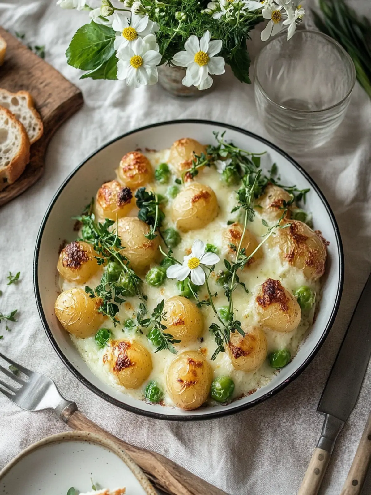 Kartoffel- und Blumenkohlauflauf Emilia-Stil Kartoffelauflauf