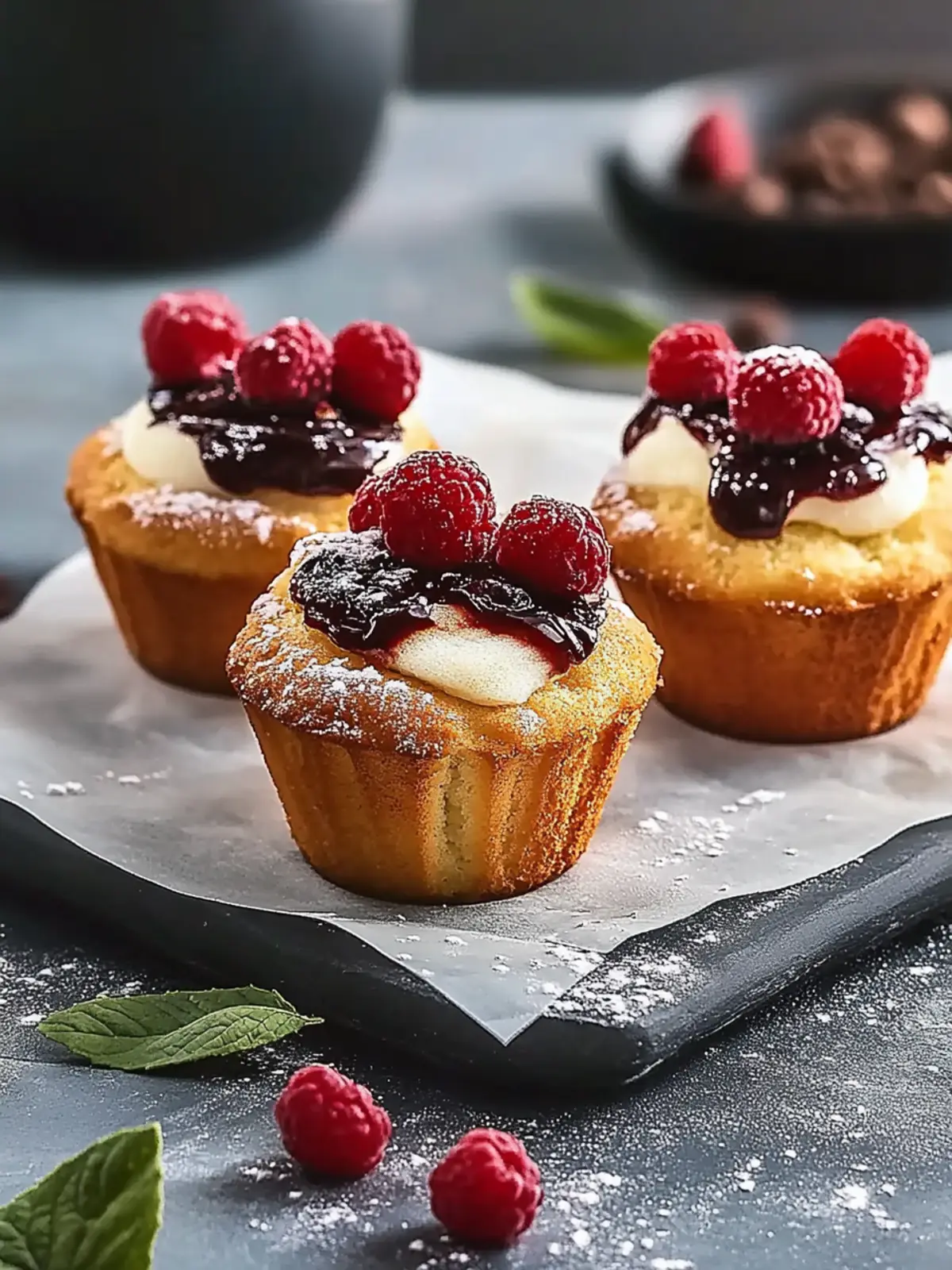 Donau-Welle-Muffins: Fluffige Verführung mit Kirschen und Sahne 2 Donau-Welle-Muffins