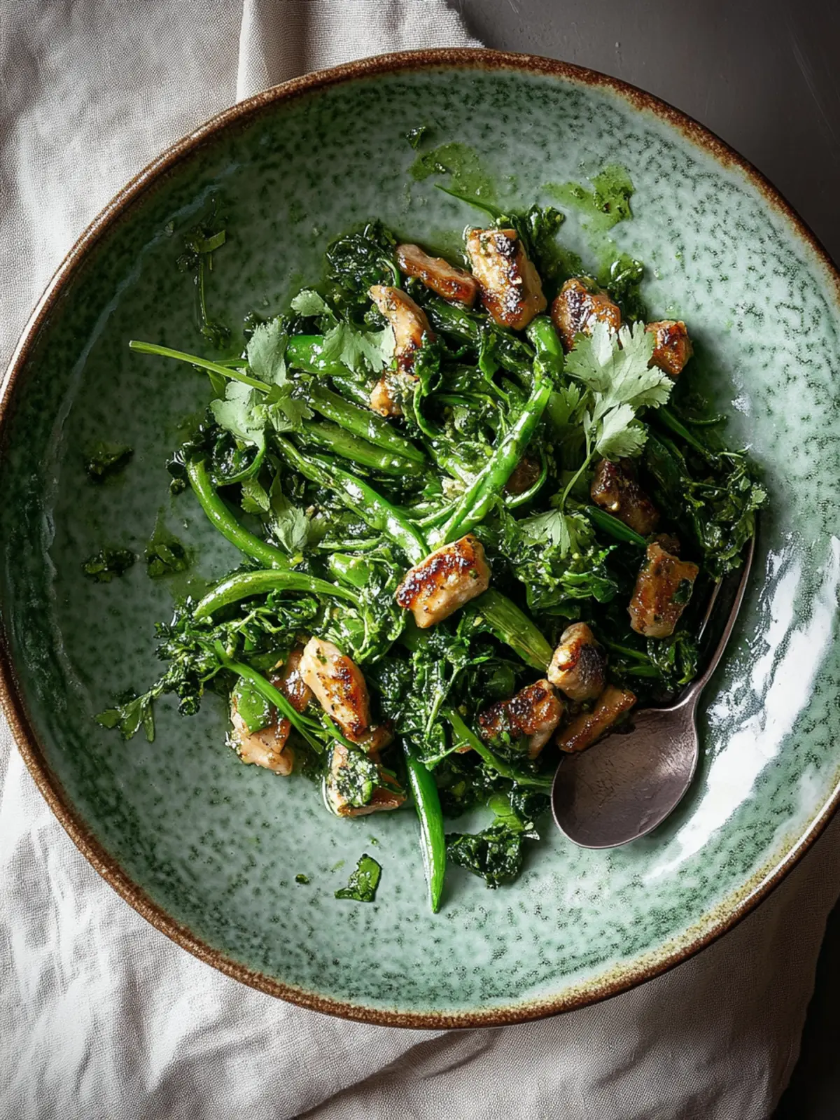 Hühnchen und grüne Bohnen Pfanne: Schnelles Abendessen für die Familie 3 Hühnchen und grüne Bohnen Pfanne