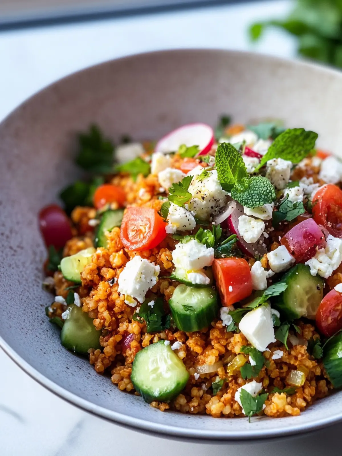 Orientalischer Rote Linsensalat mit Feta – Gesund und Lecker! 4 Orientalischer Rote Linsensalat mit Feta