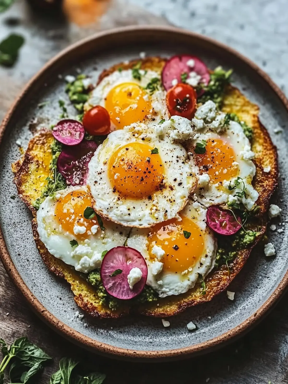 Krosse Feta Brat-Eier