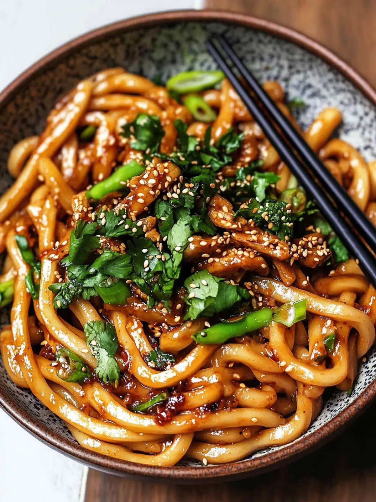 Vegane Sesam Yaki Udon Nudeln: Schnelles, herzhaftes Erlebnis 2 Vegane Sesam Yaki Udon Nudeln