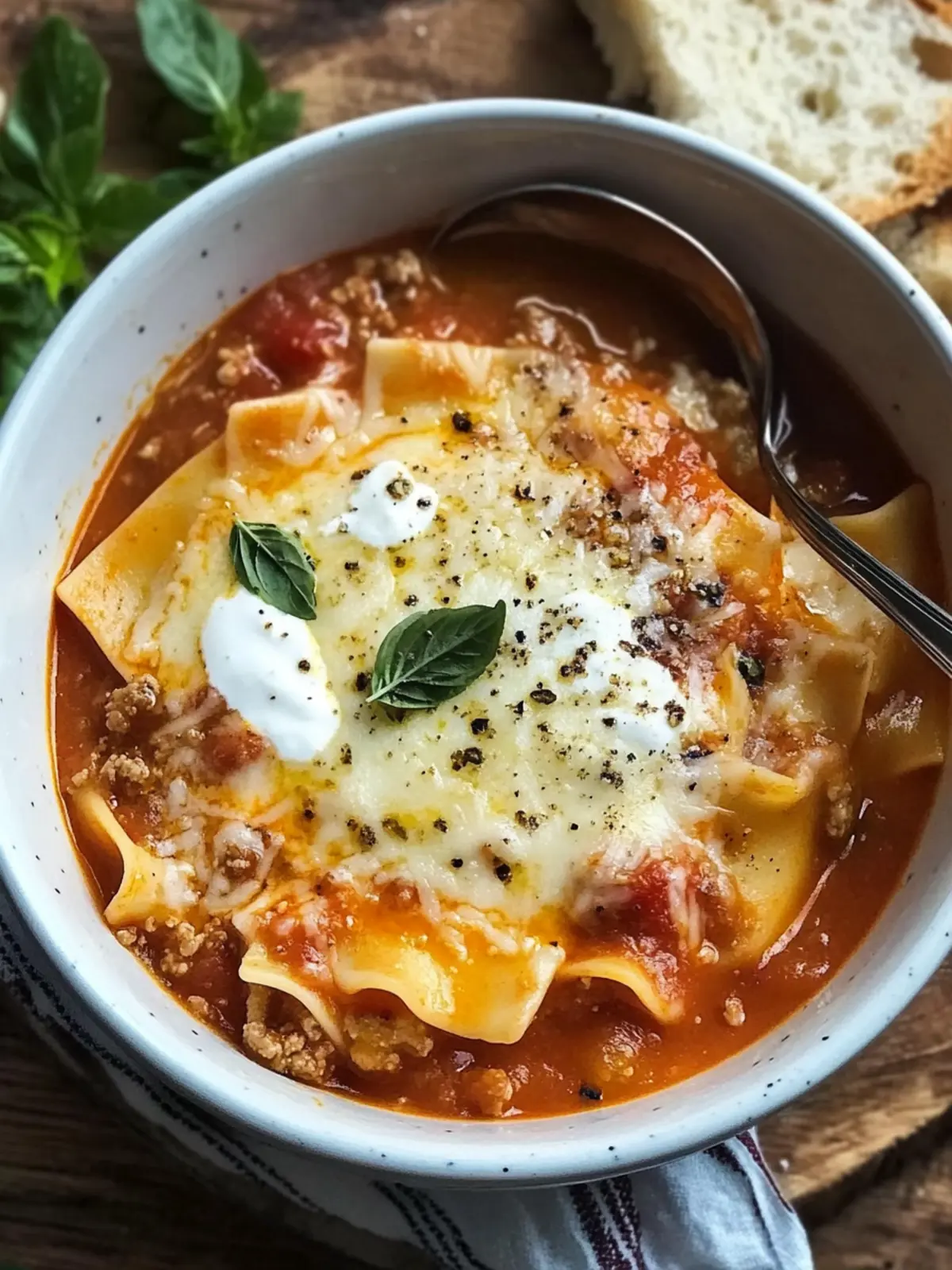 Wärmende Lasagne Suppe - Schnelles Comfort Food für die Familie 3 Lasagne Suppe