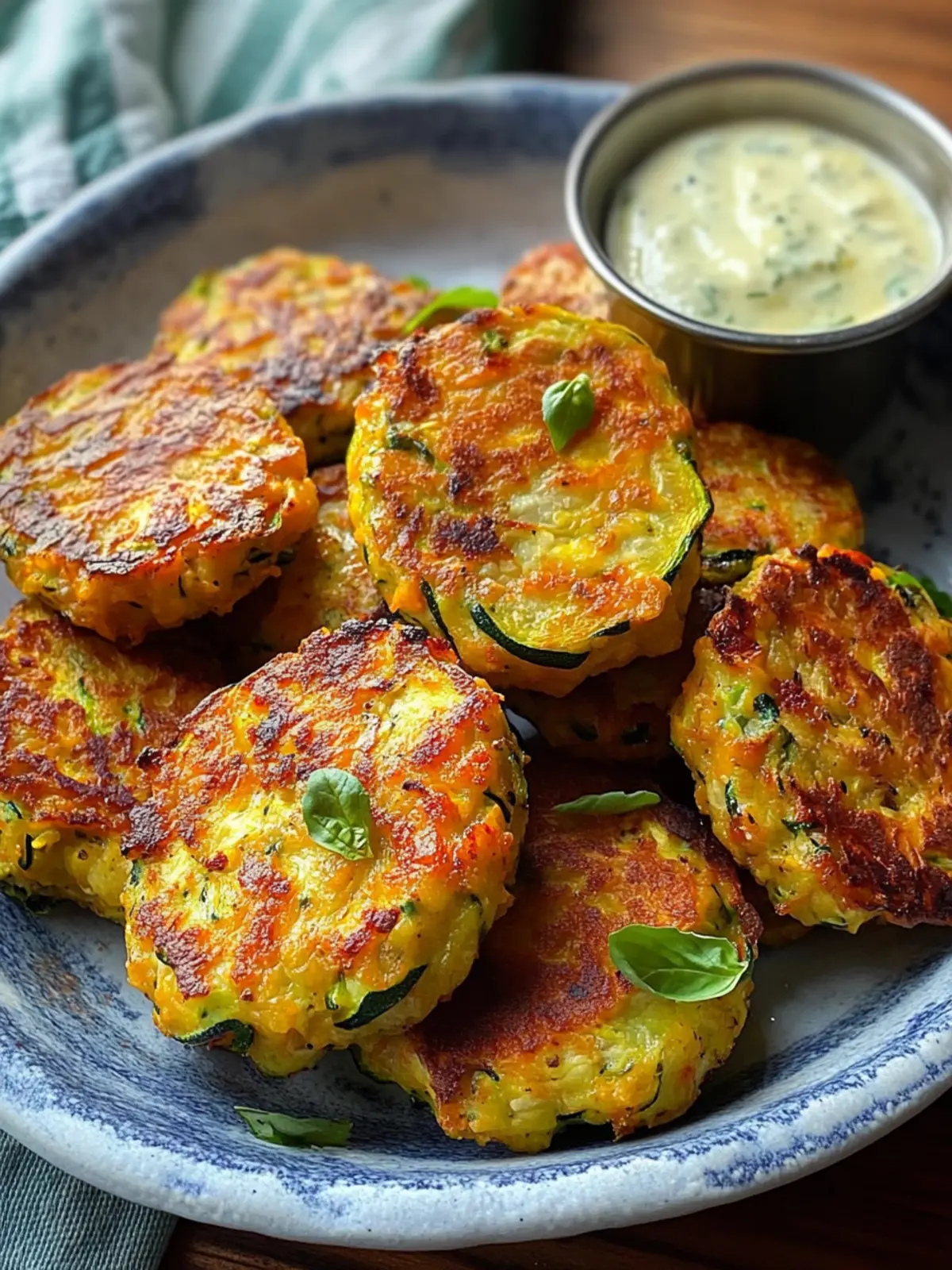 Knusprige Zucchini-Gemüse-Plätzchen für gesunde Snacks 4 Knusprige Zucchini-Gemüse-Plätzchen