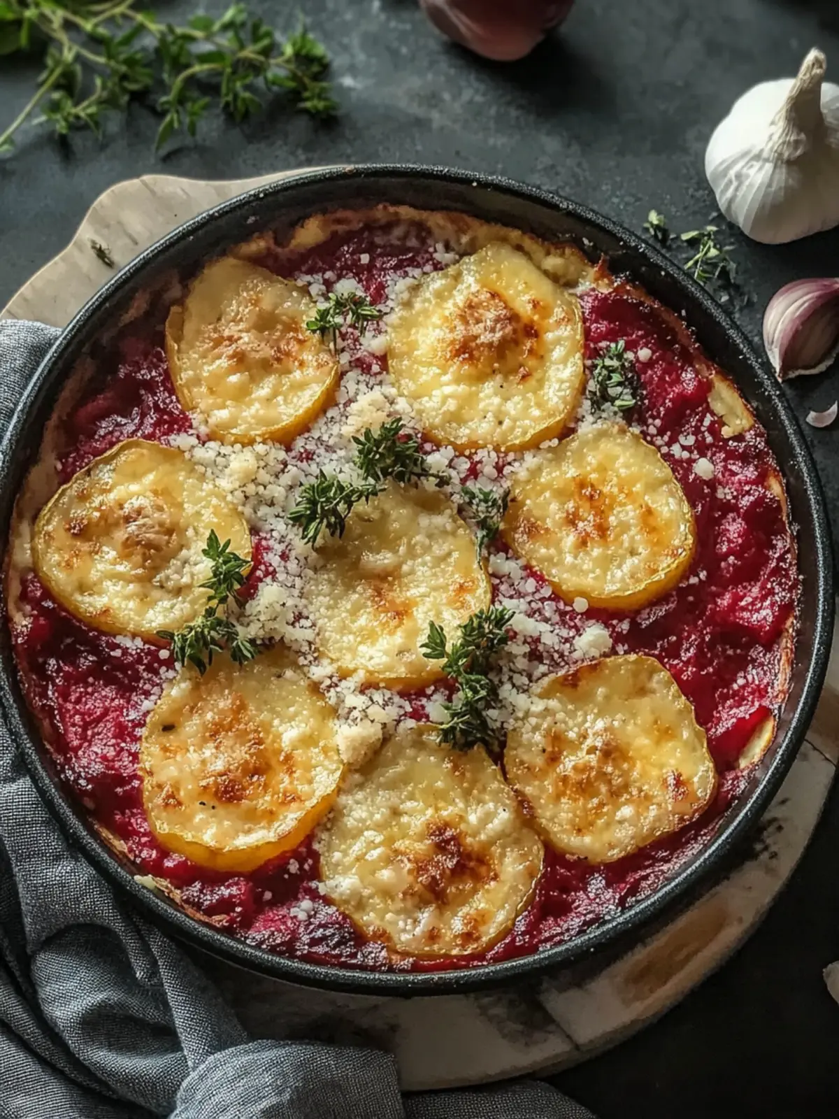 Rote-Bete-Gratin mit Ziegenkäse: Ein warmer Genuss für Herbstabende 3 Rote-Bete-Gratin mit Ziegenkäse