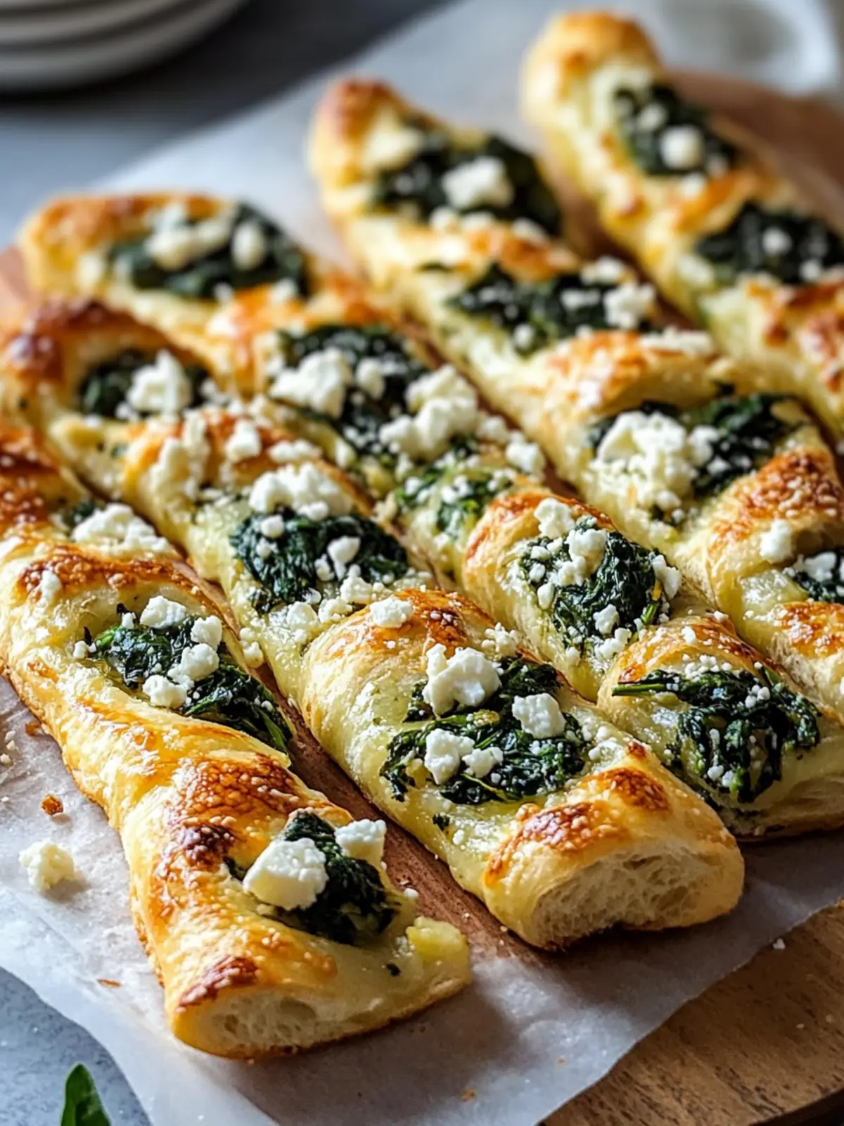 Köstliche Spinat- und Feta-Blätterteig-Drehbar für jede Party 5 Leckere Spinat- und Feta-Blätterteig-Drehbar