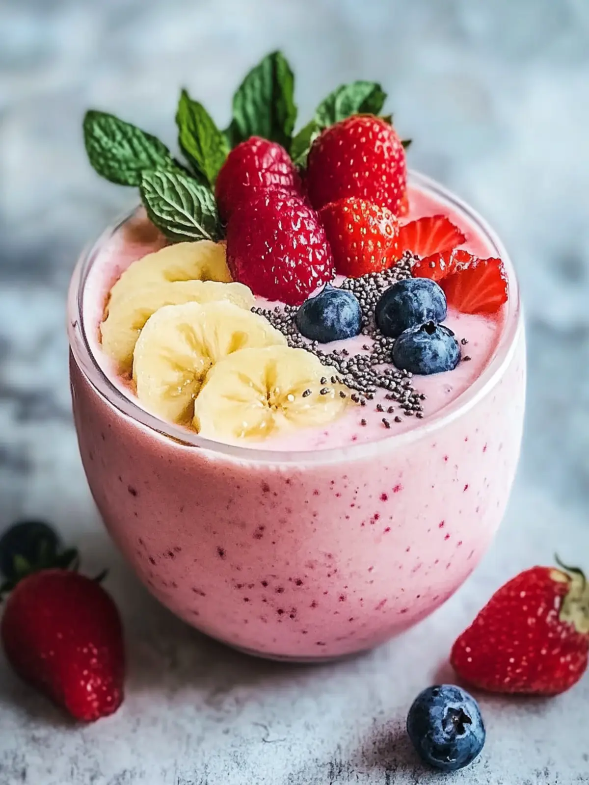 Schnelle griechische Joghurt Obst Smoothie Schüssel für dich 4 Schnelle griechische Joghurt Obst Smoothie Schüssel