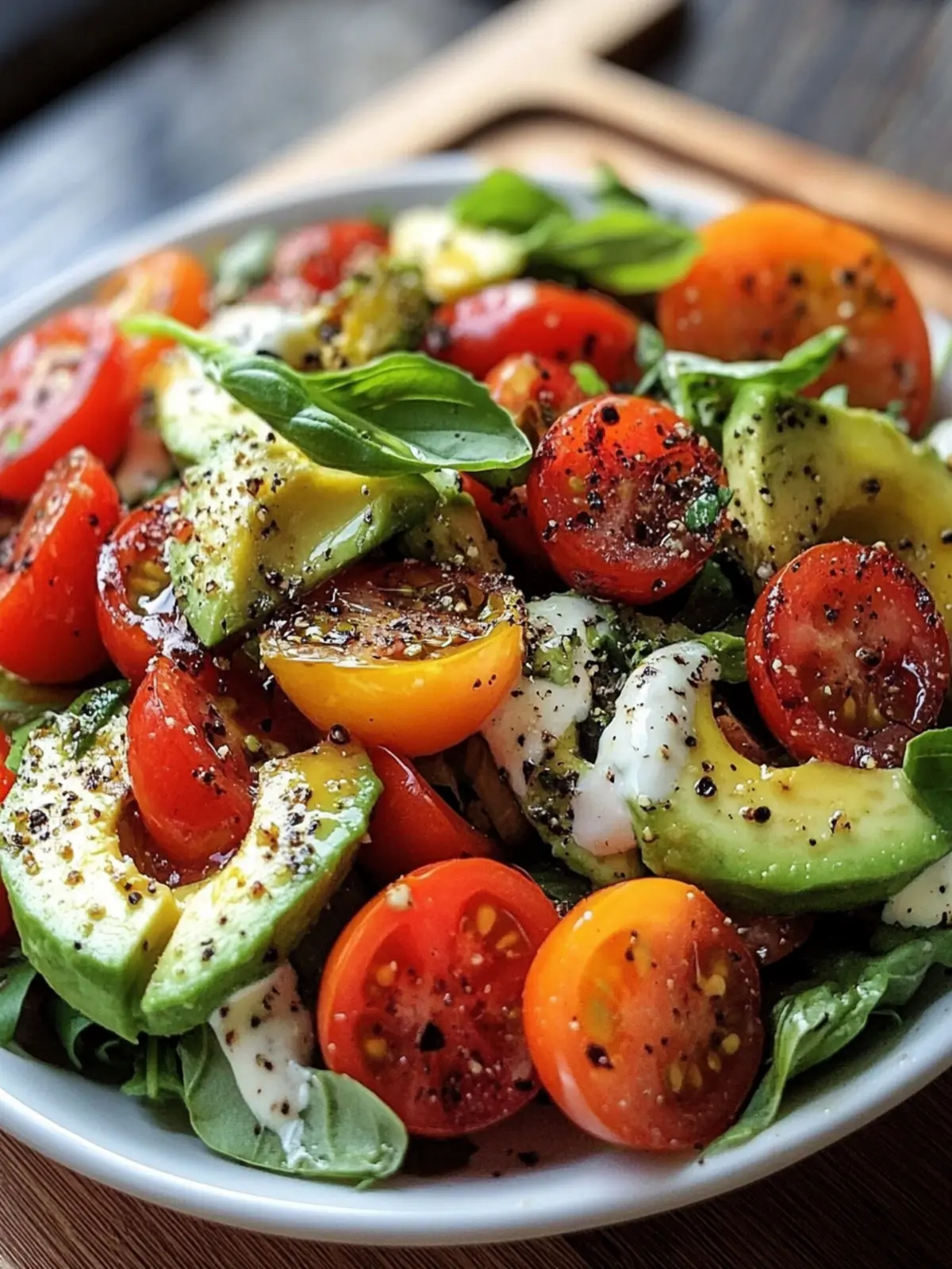 Frischer Salat zum Grillen mit Avocado und Tomaten genießen 2 Salat zum Grillen mit Avocado und Tomaten