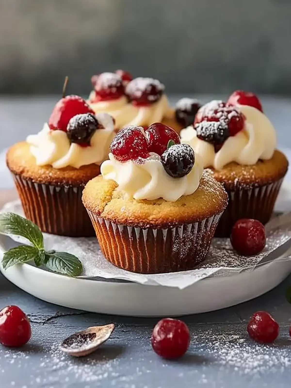 Donau-Welle-Muffins: Fluffige Verführung mit Kirschen und Sahne 3 Donau-Welle-Muffins