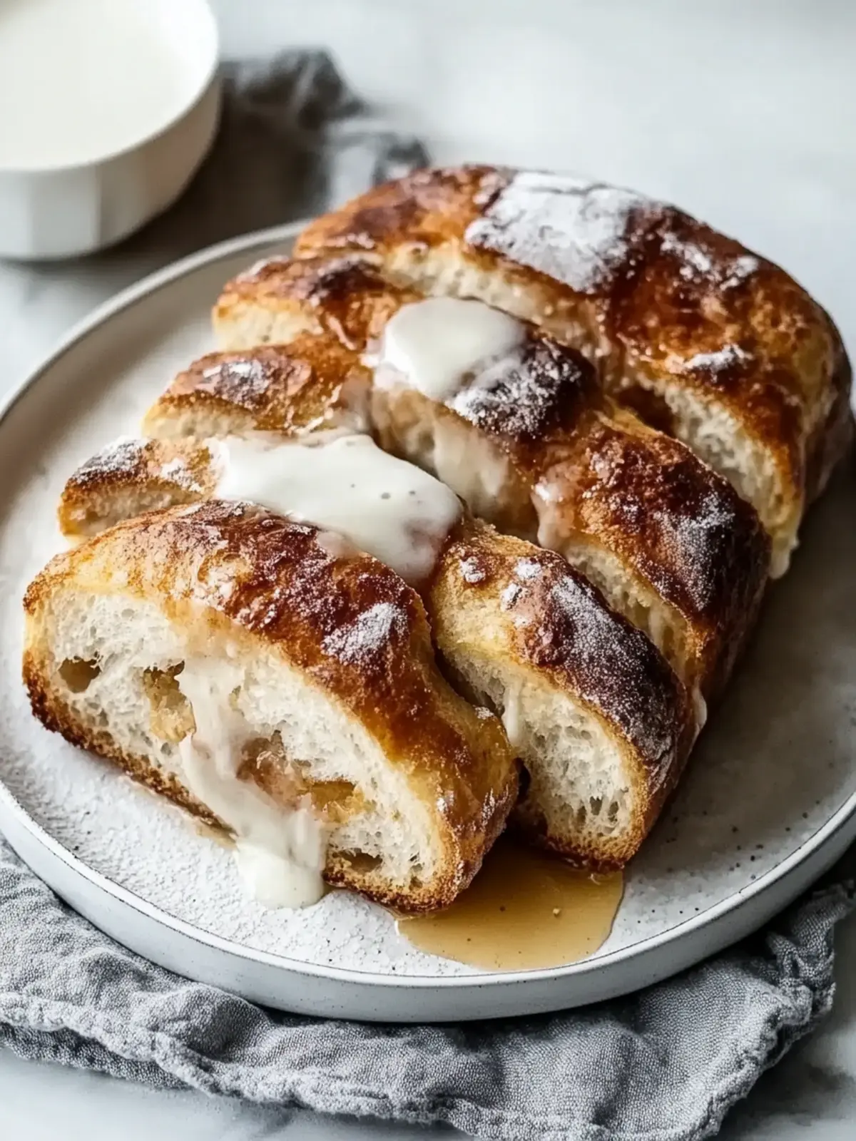 Zimtschnecken French Toast Auflauf für den perfekten Brunch 3 Zimtschnecken French Toast Auflauf