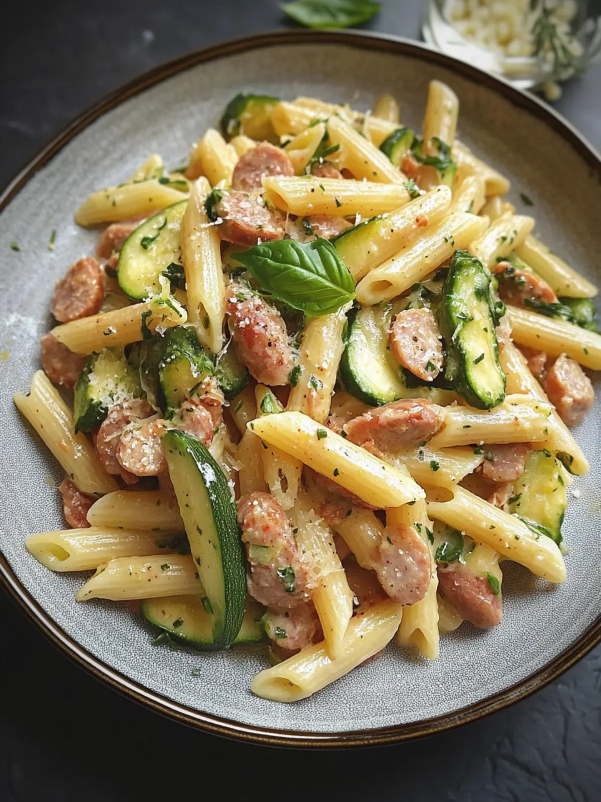 Penne mit Rinderwurst und Zucchini – Einfach und Lecker! 3 Penne mit Rinderwurst und Zucchini