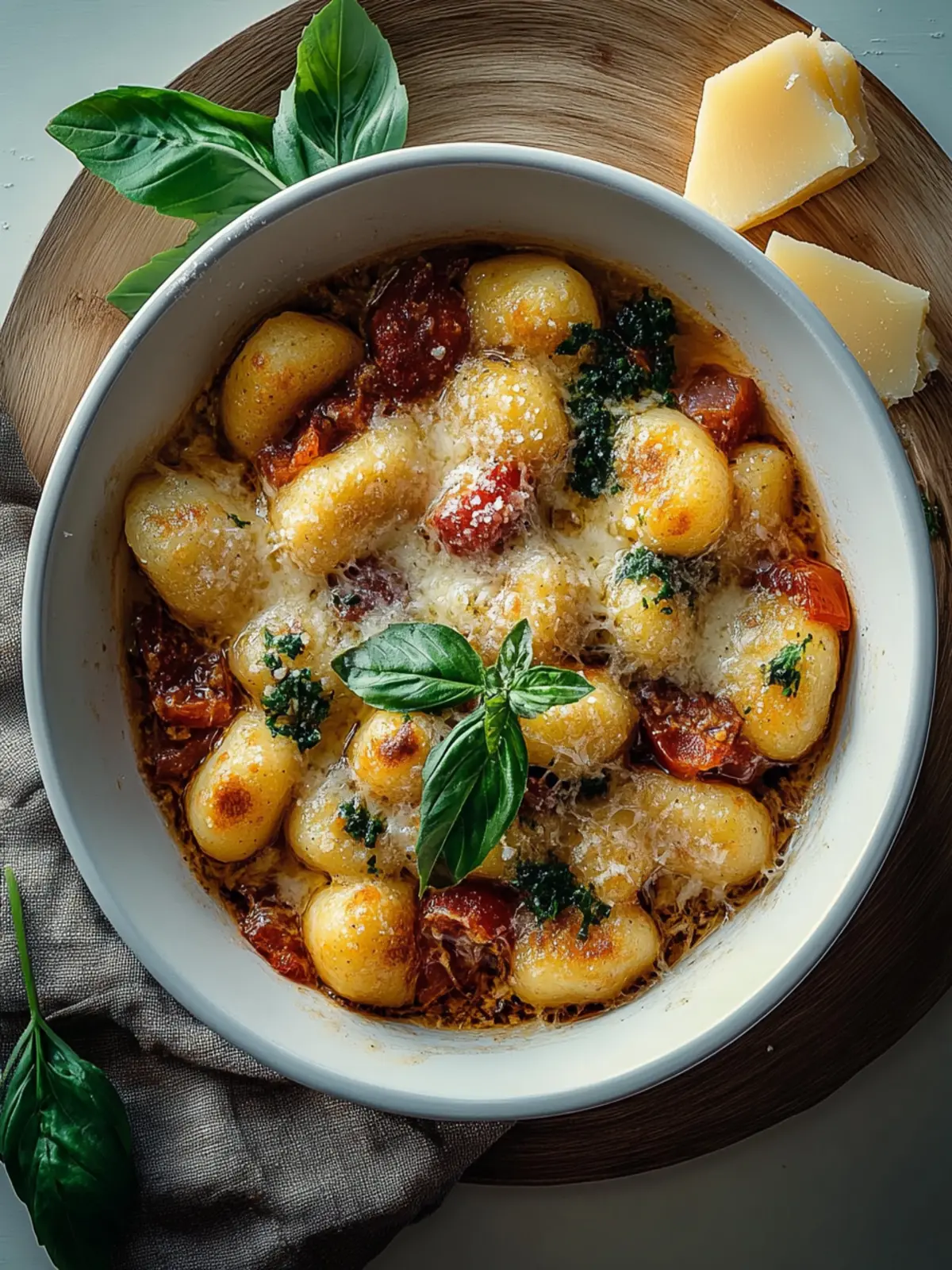 Herzhafte Überbackene französische Zwiebelgnocchi für Gemütlichkeit 2 Überbackene französische Zwiebelgnocchi